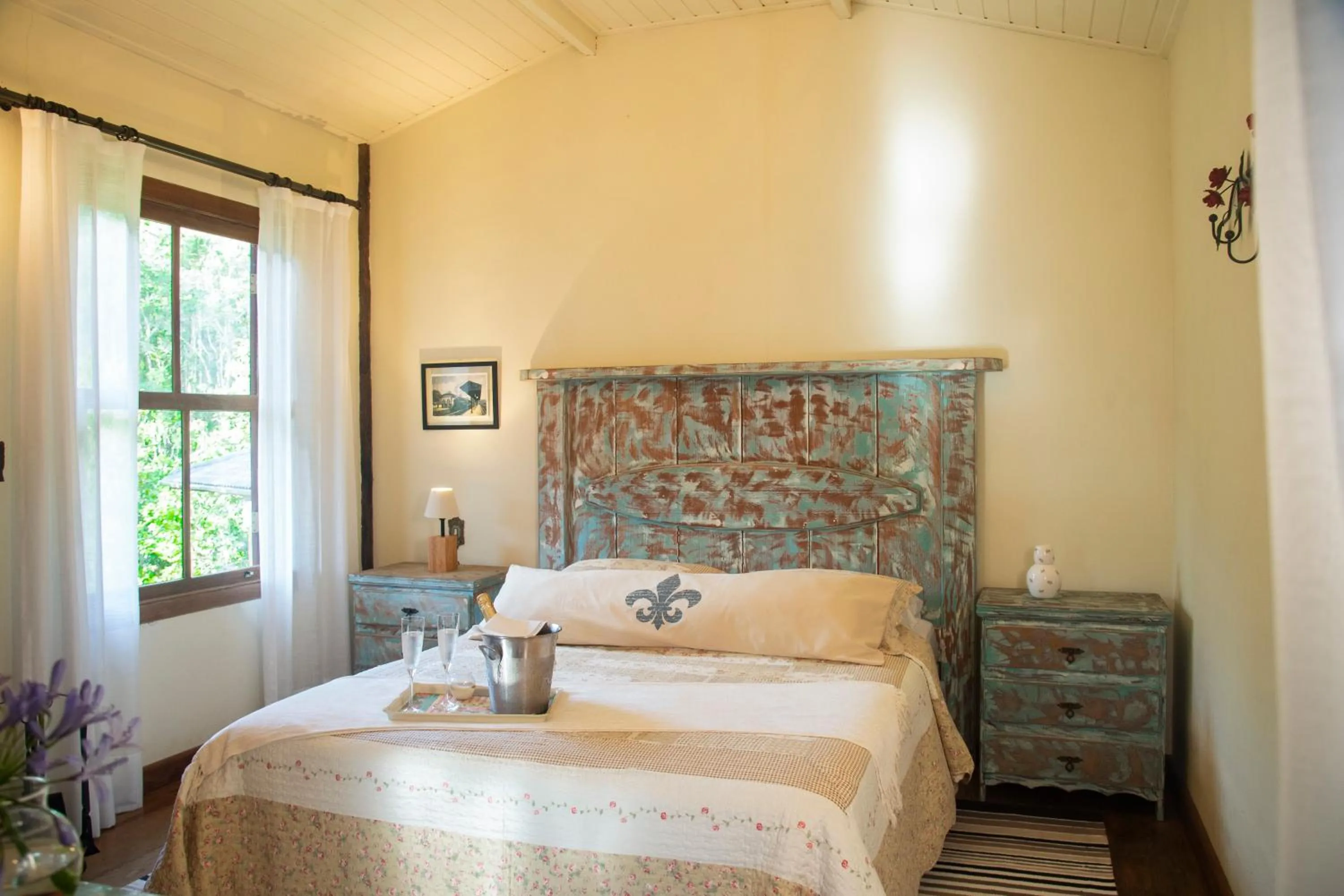 Bed in Pousada Terra Crua