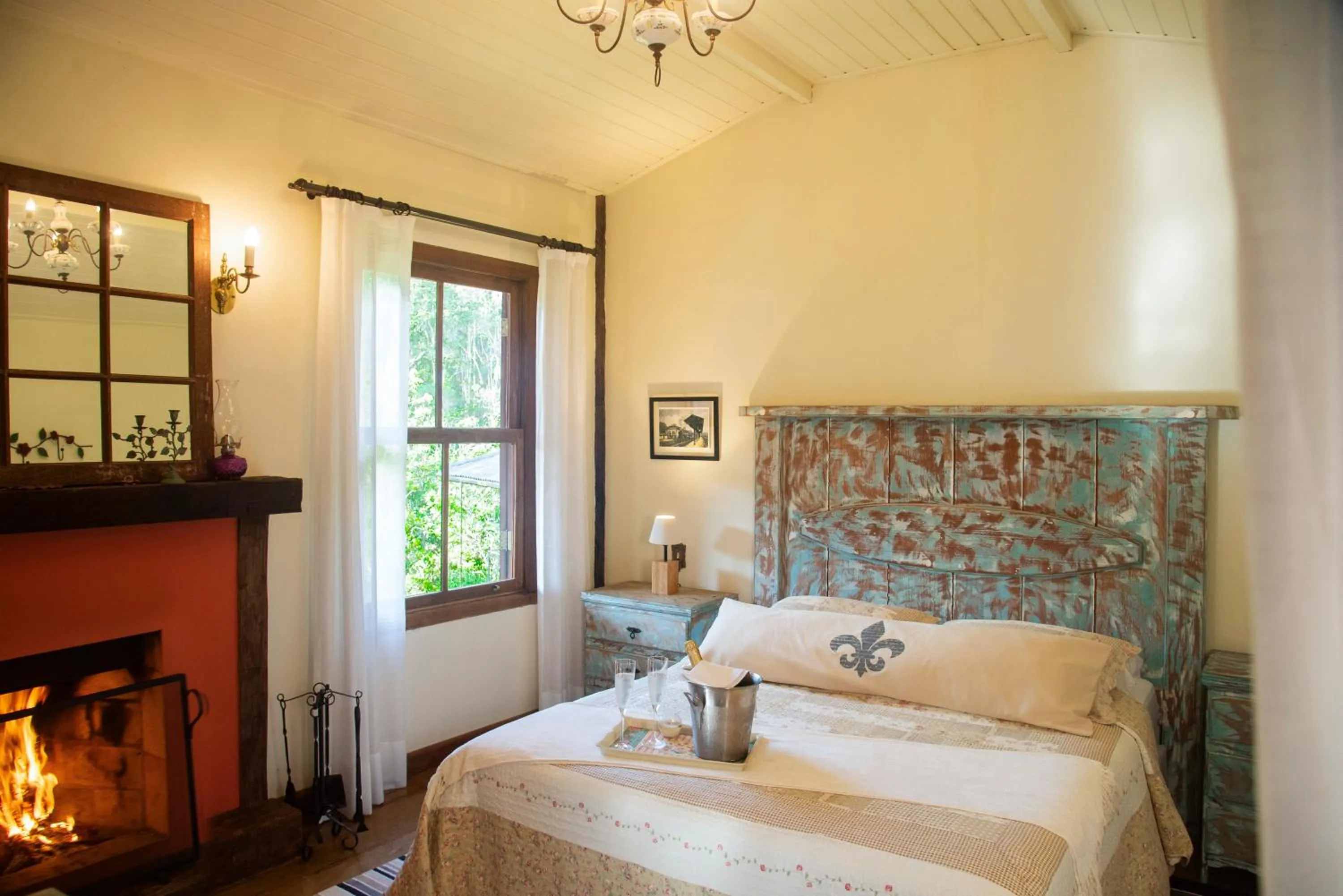 Bed in Pousada Terra Crua