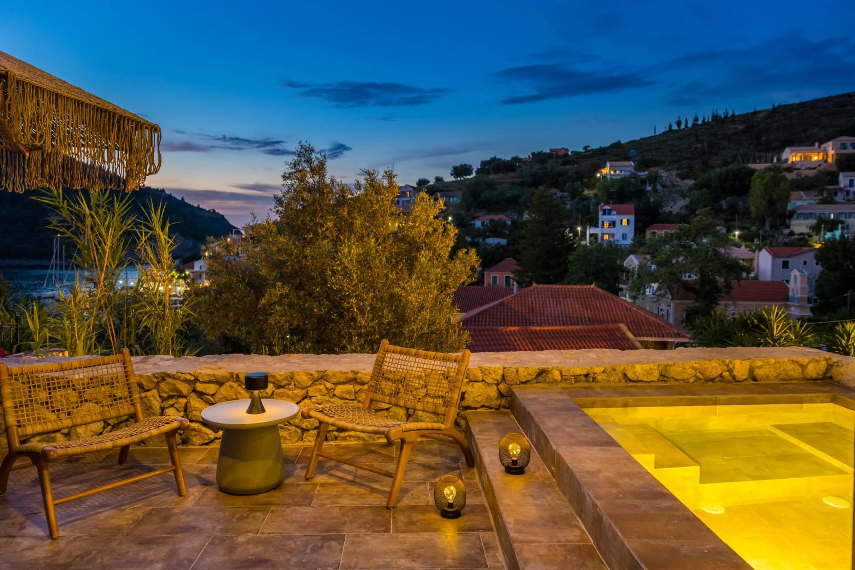 Night in Chromata Assos Villas Kefalonia