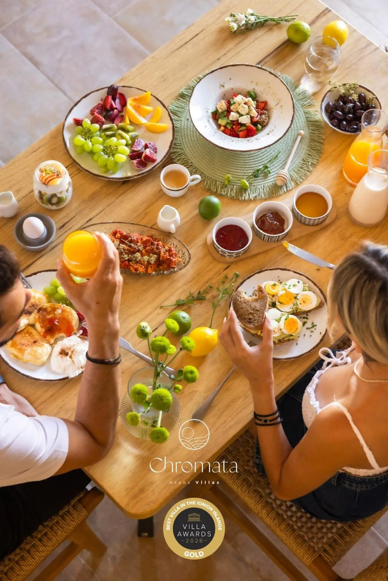 Breakfast in Chromata Assos Villas Kefalonia