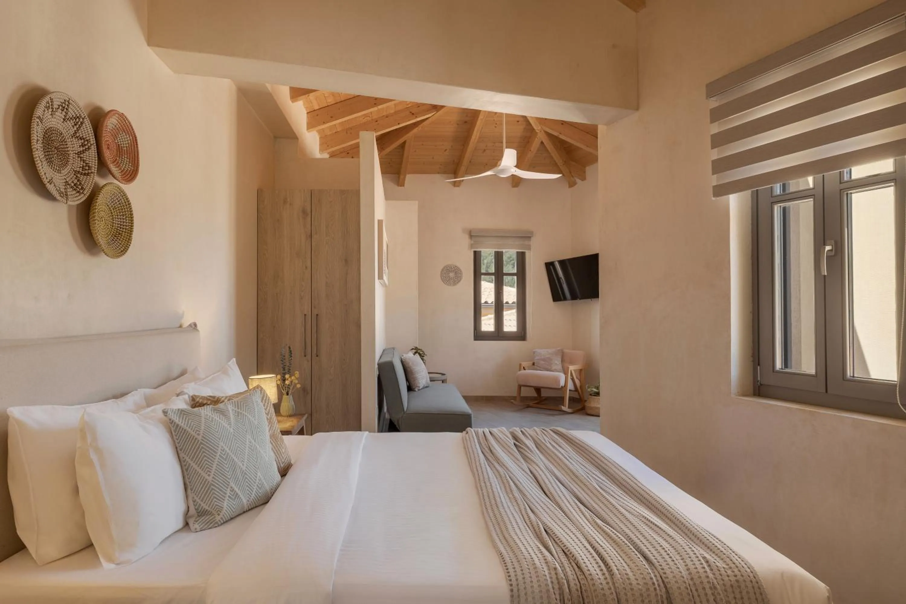 Bed in Chromata Assos Villas Kefalonia