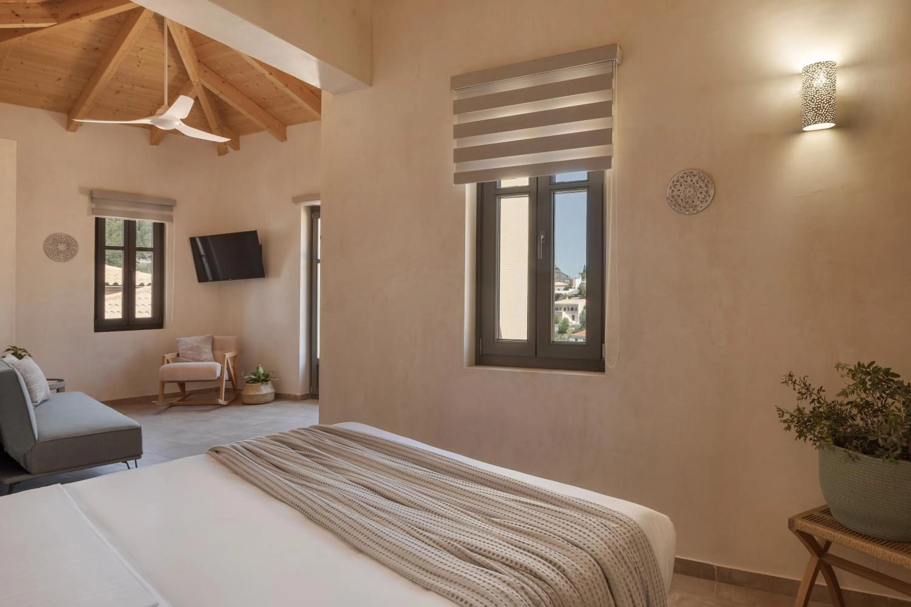 Bed in Chromata Assos Villas Kefalonia