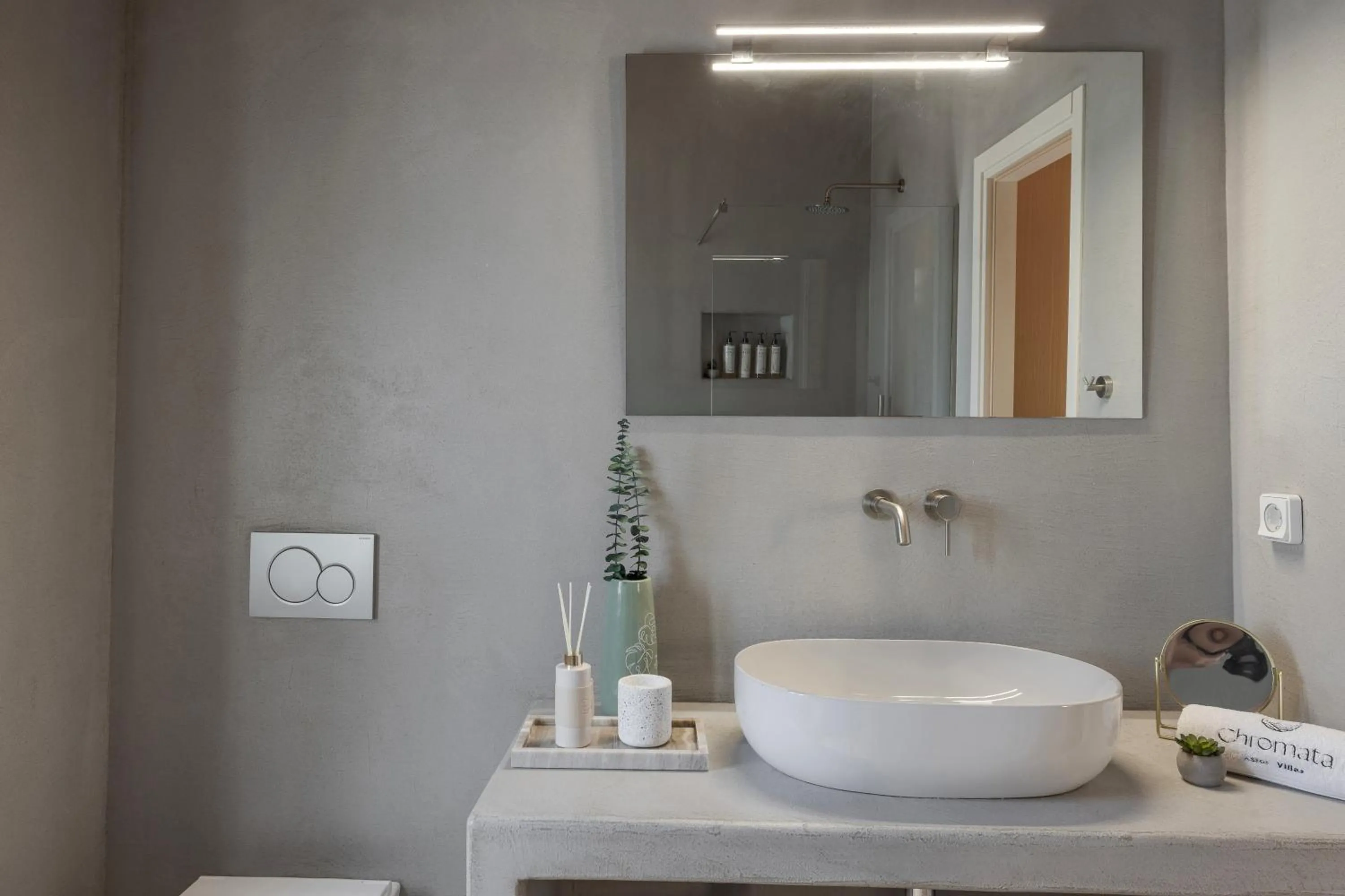 Bathroom in Chromata Assos Villas Kefalonia