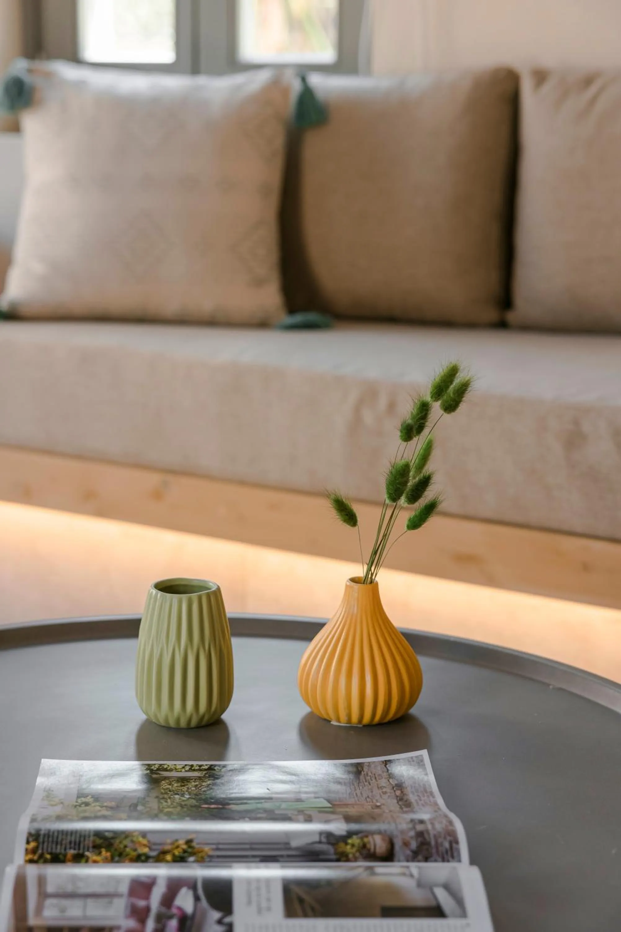 Living room in Chromata Assos Villas Kefalonia