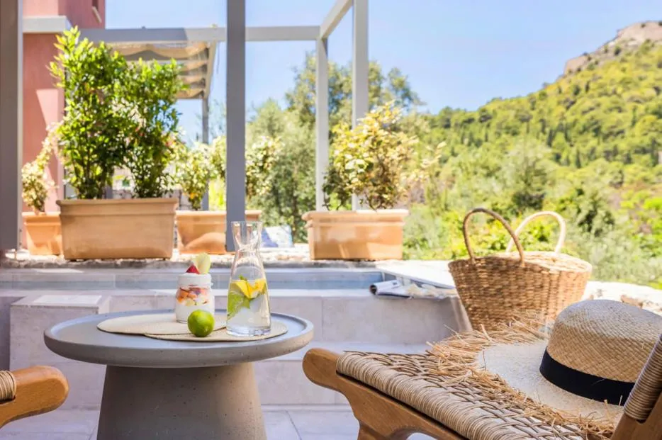 Patio in Chromata Assos Villas Kefalonia