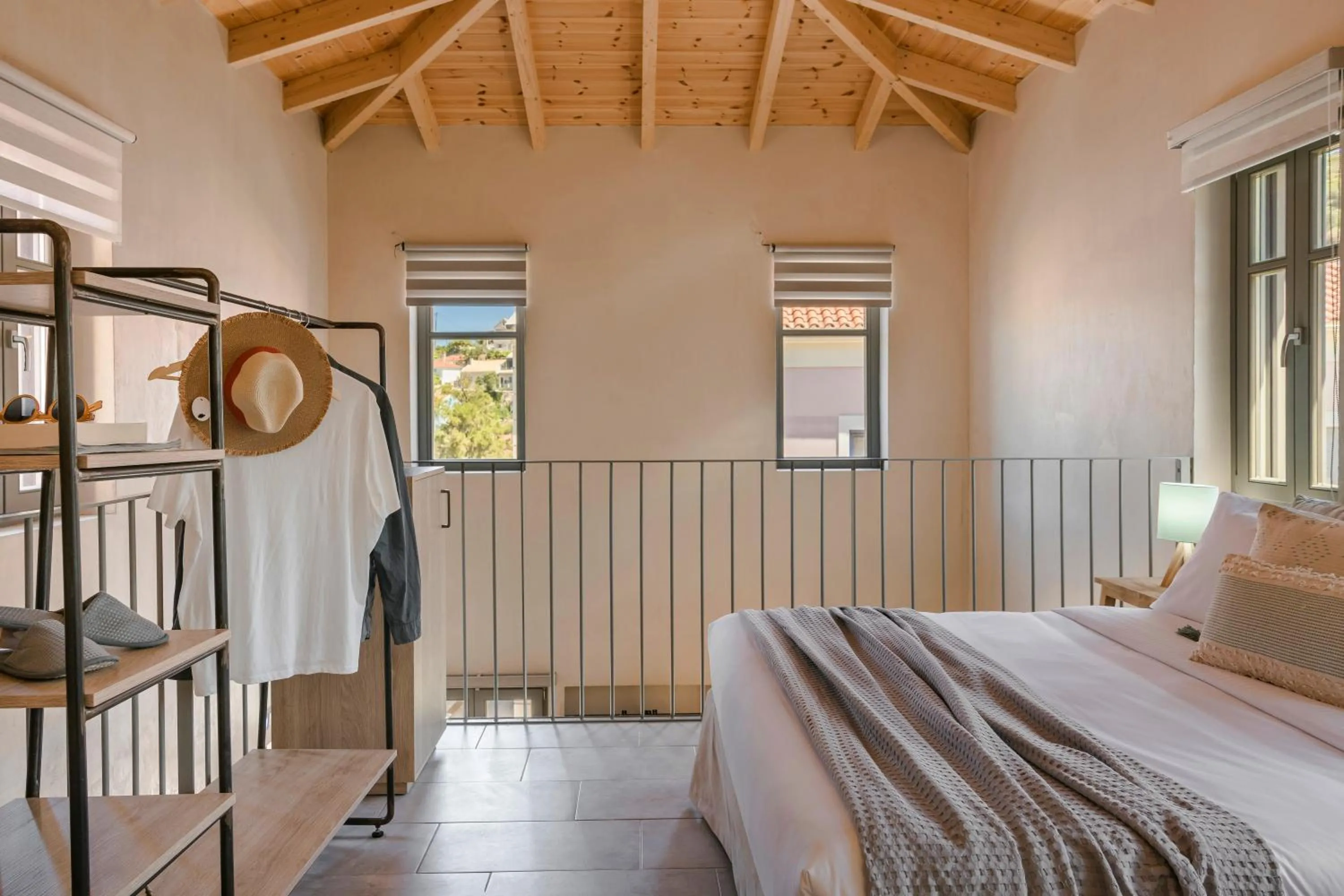 Bedroom, Bed in Chromata Assos Villas Kefalonia