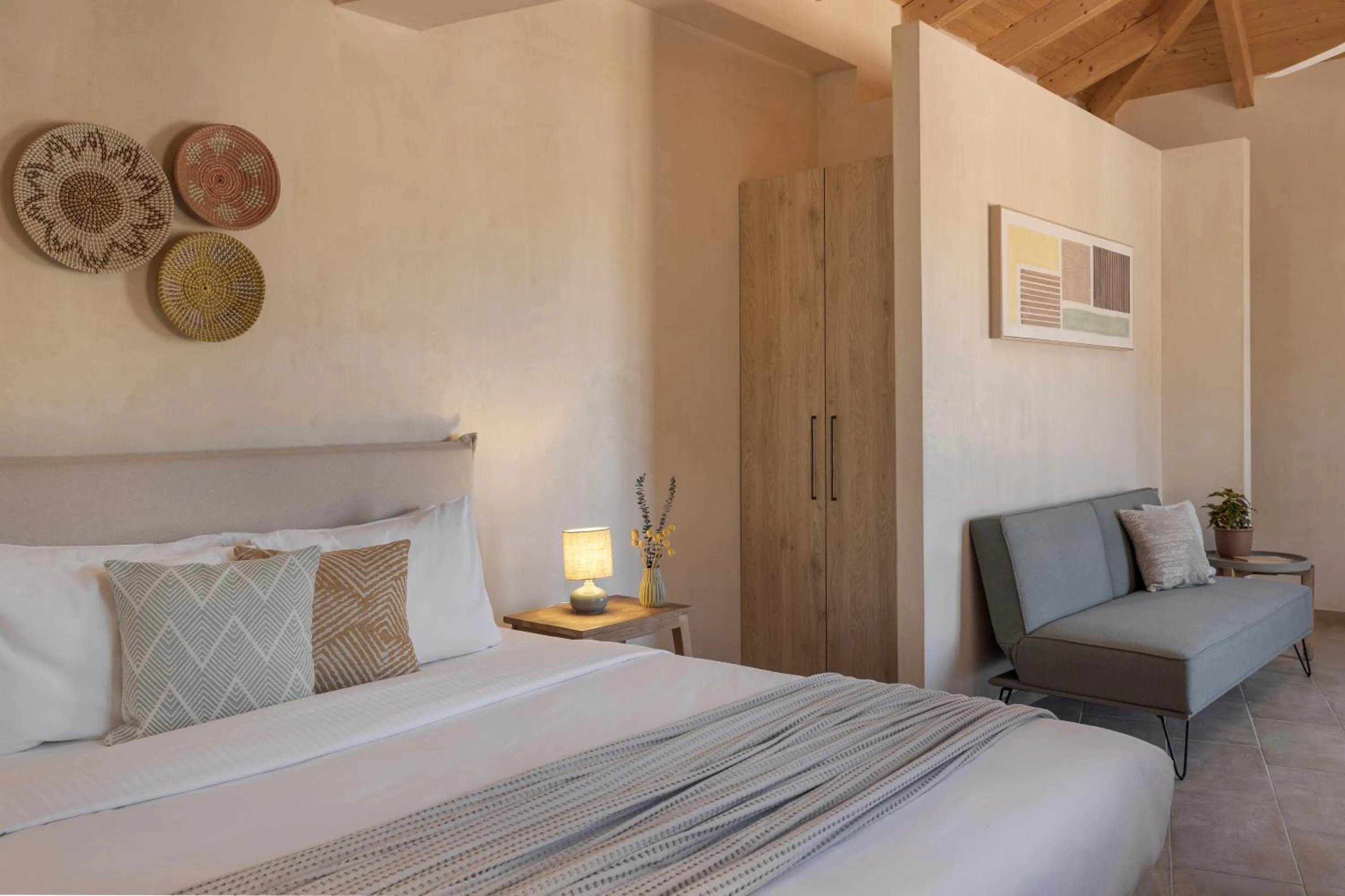 Bed in Chromata Assos Villas Kefalonia