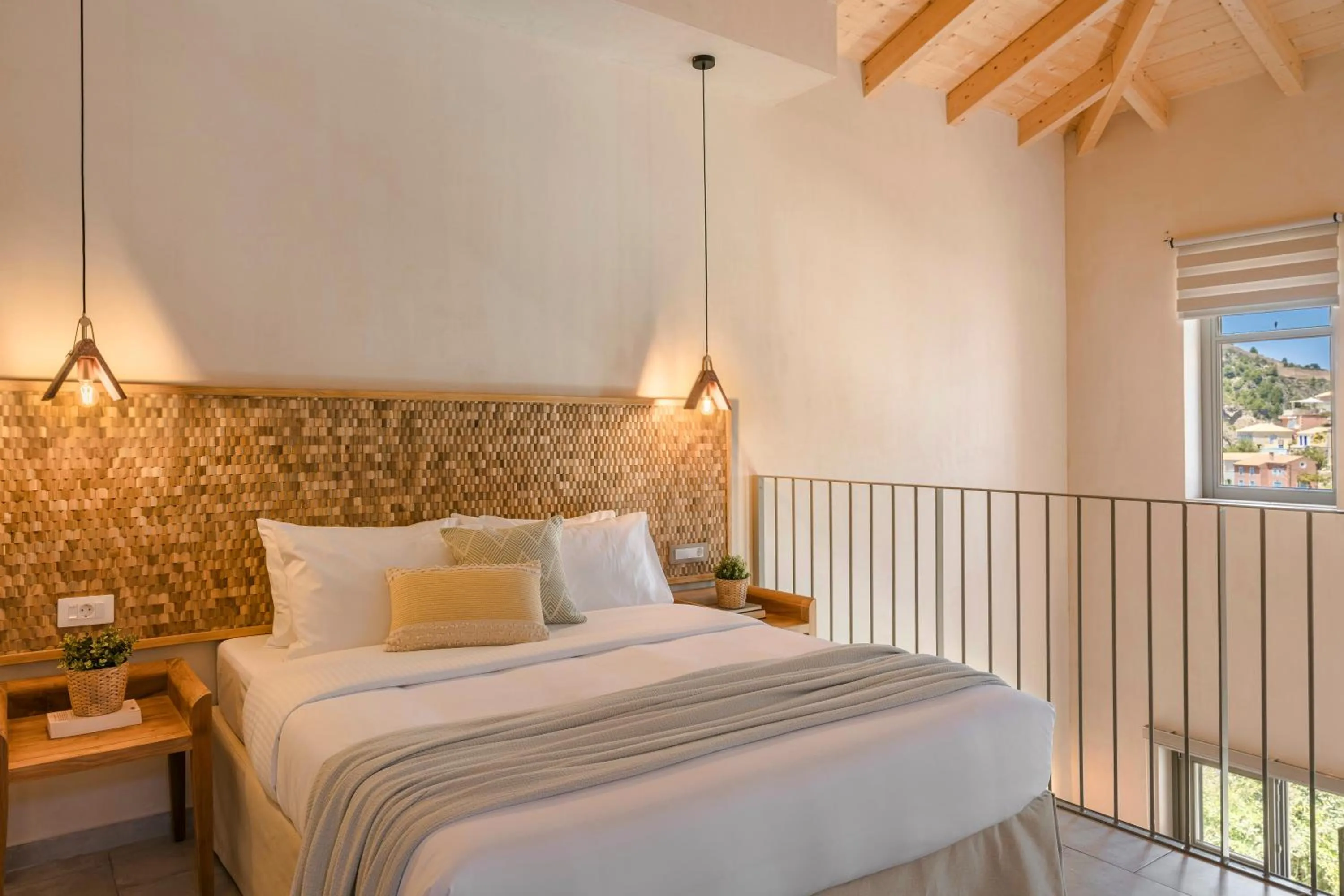 Bedroom, Bed in Chromata Assos Villas Kefalonia