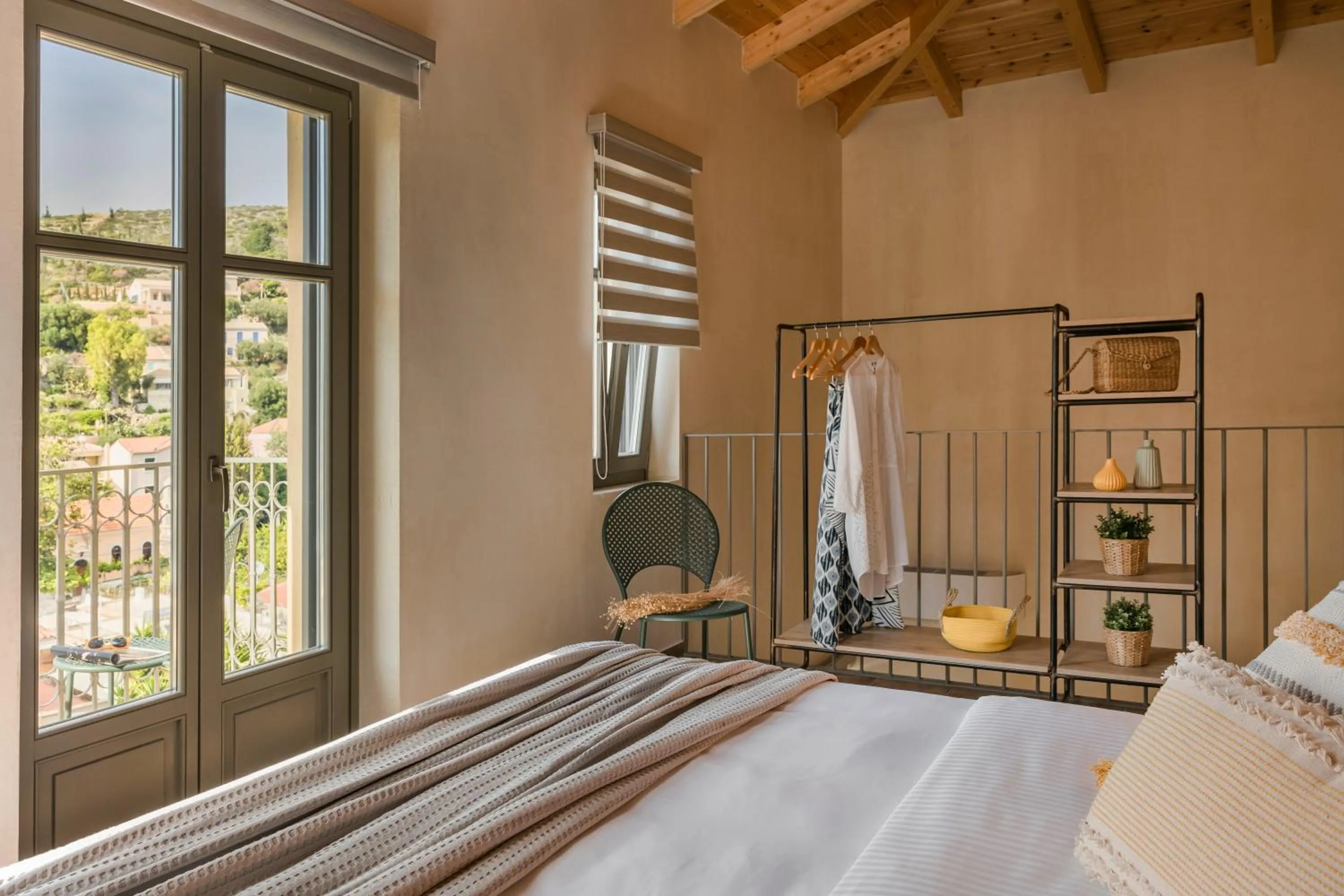 Bedroom, Bed in Chromata Assos Villas Kefalonia