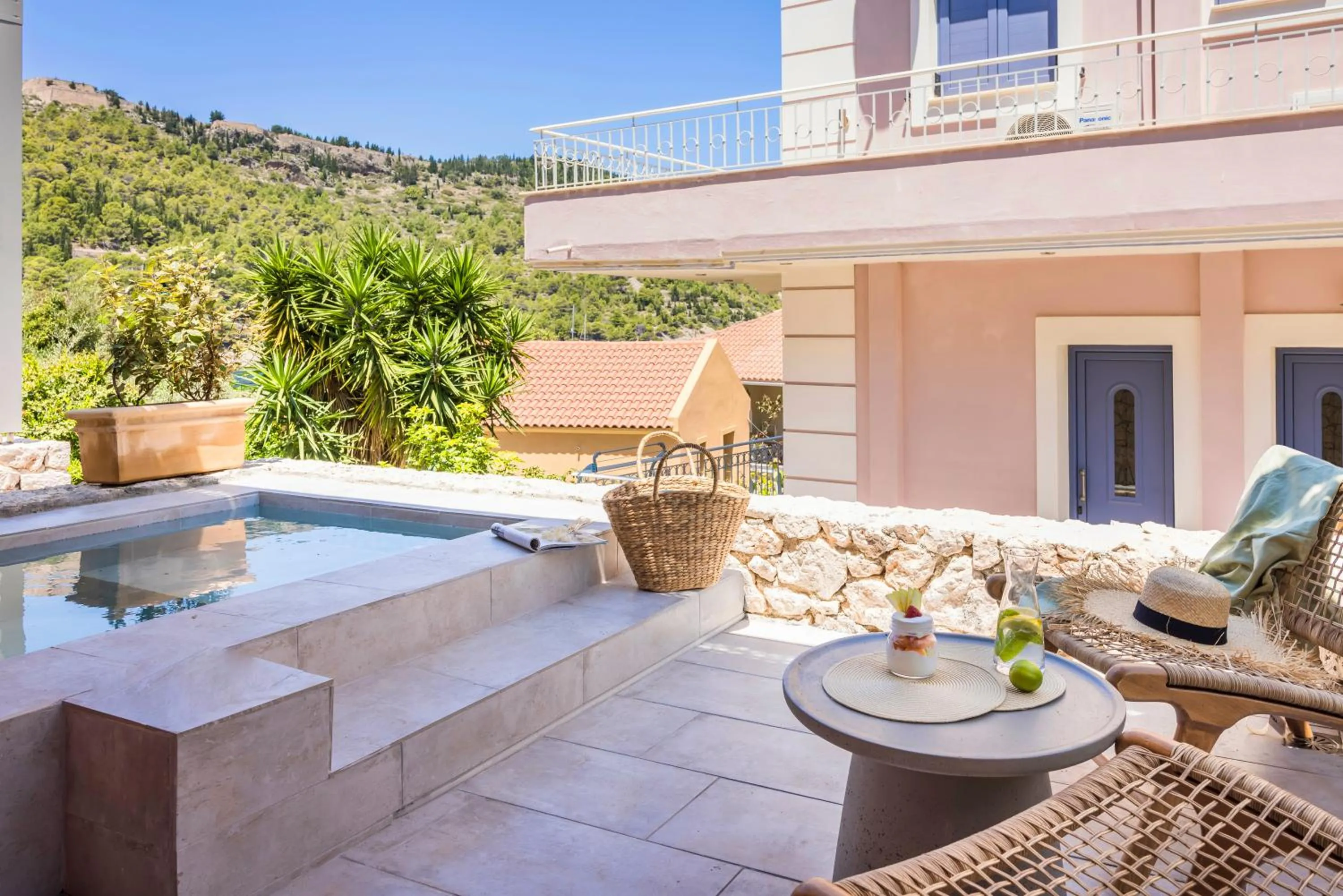 Balcony/Terrace in Chromata Assos Villas Kefalonia