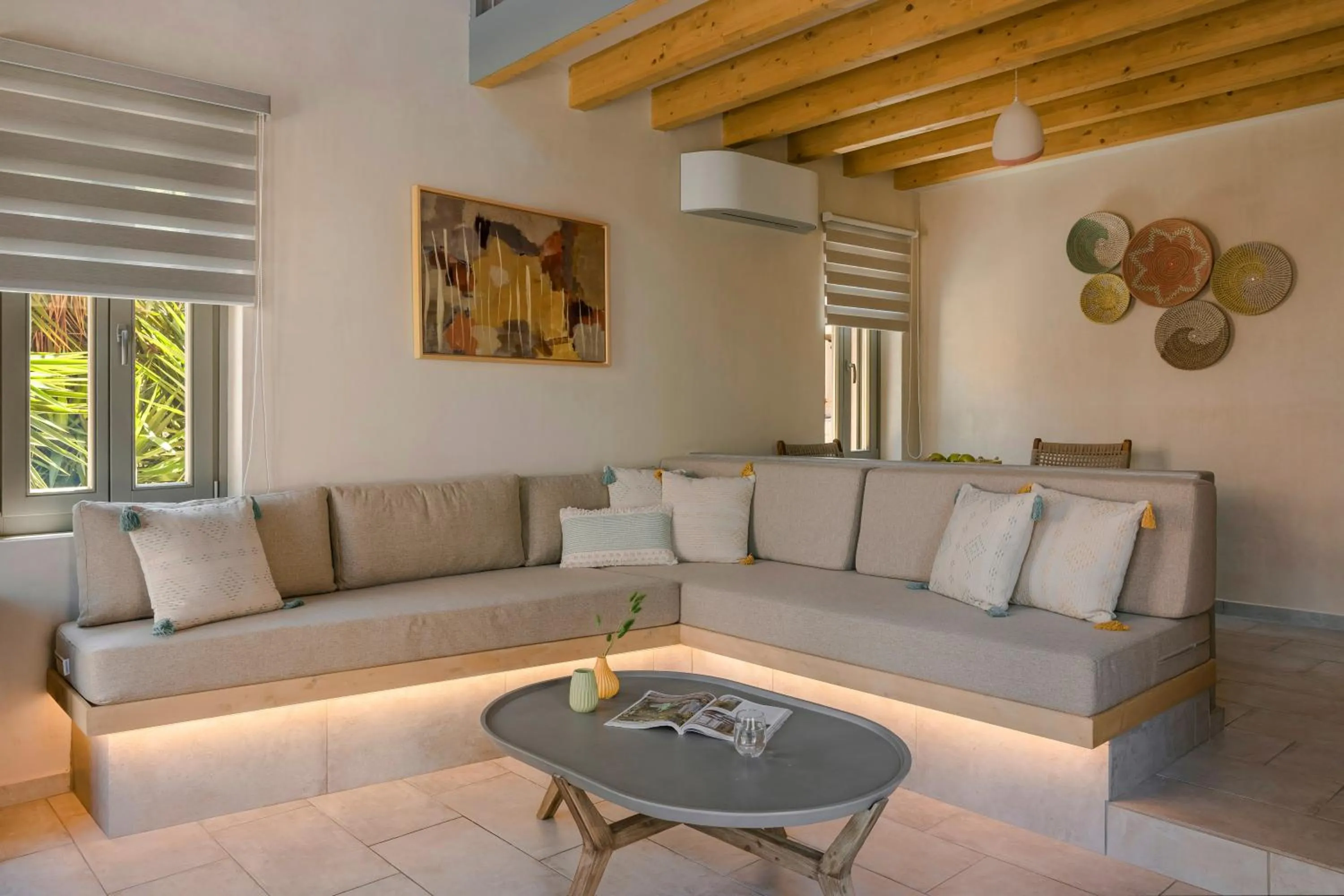 Seating area in Chromata Assos Villas Kefalonia