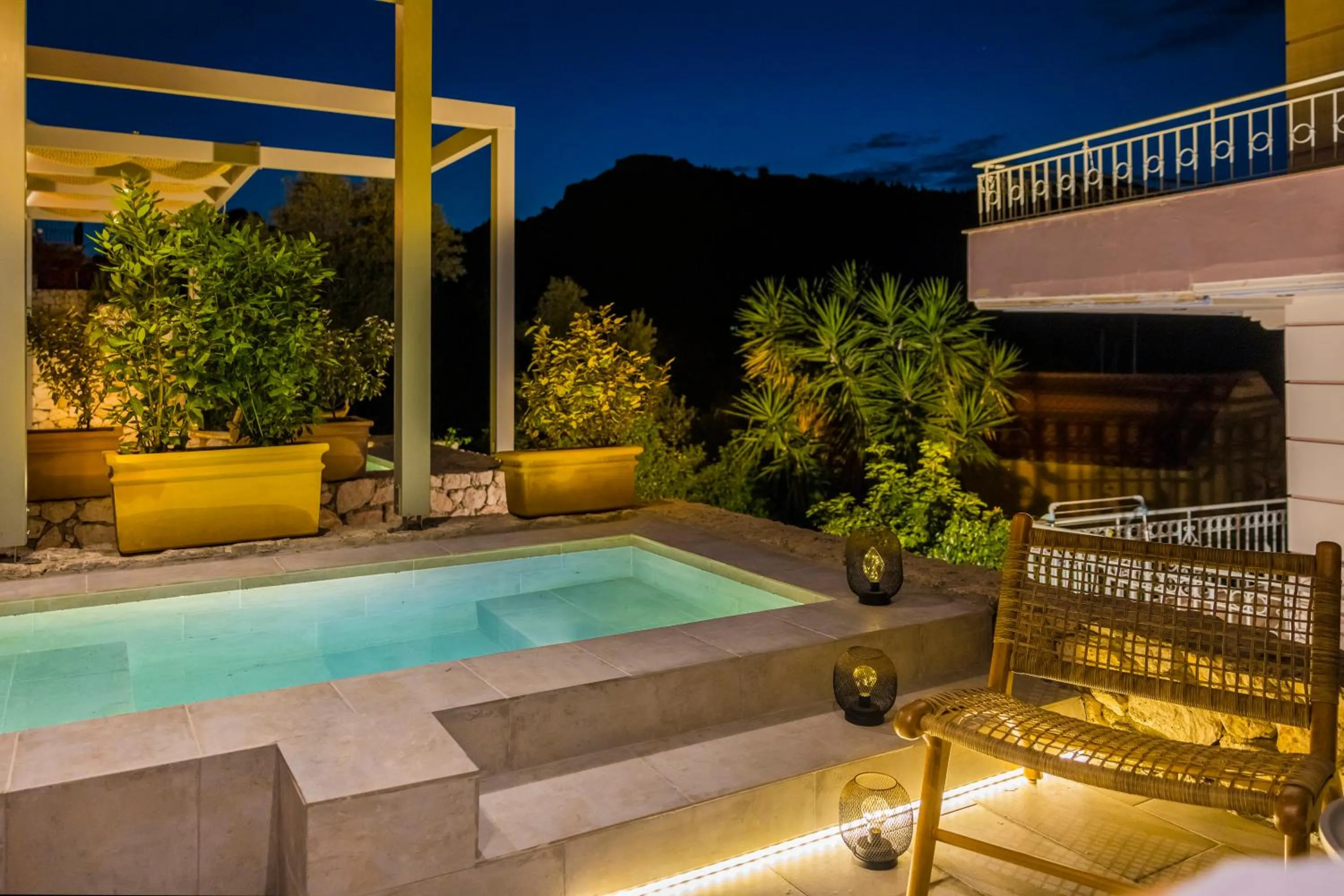 Patio in Chromata Assos Villas Kefalonia
