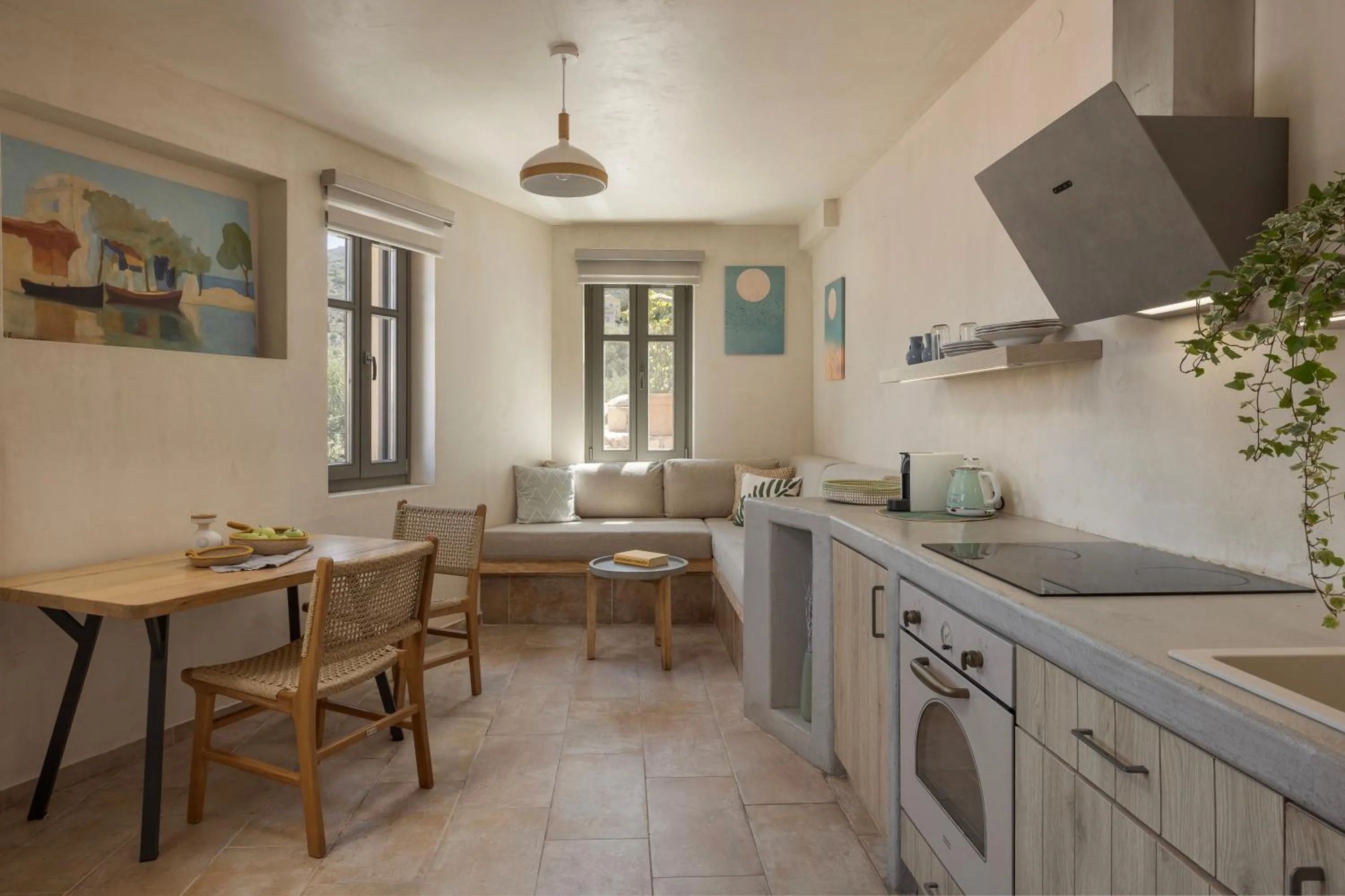 Dining area in Chromata Assos Villas Kefalonia