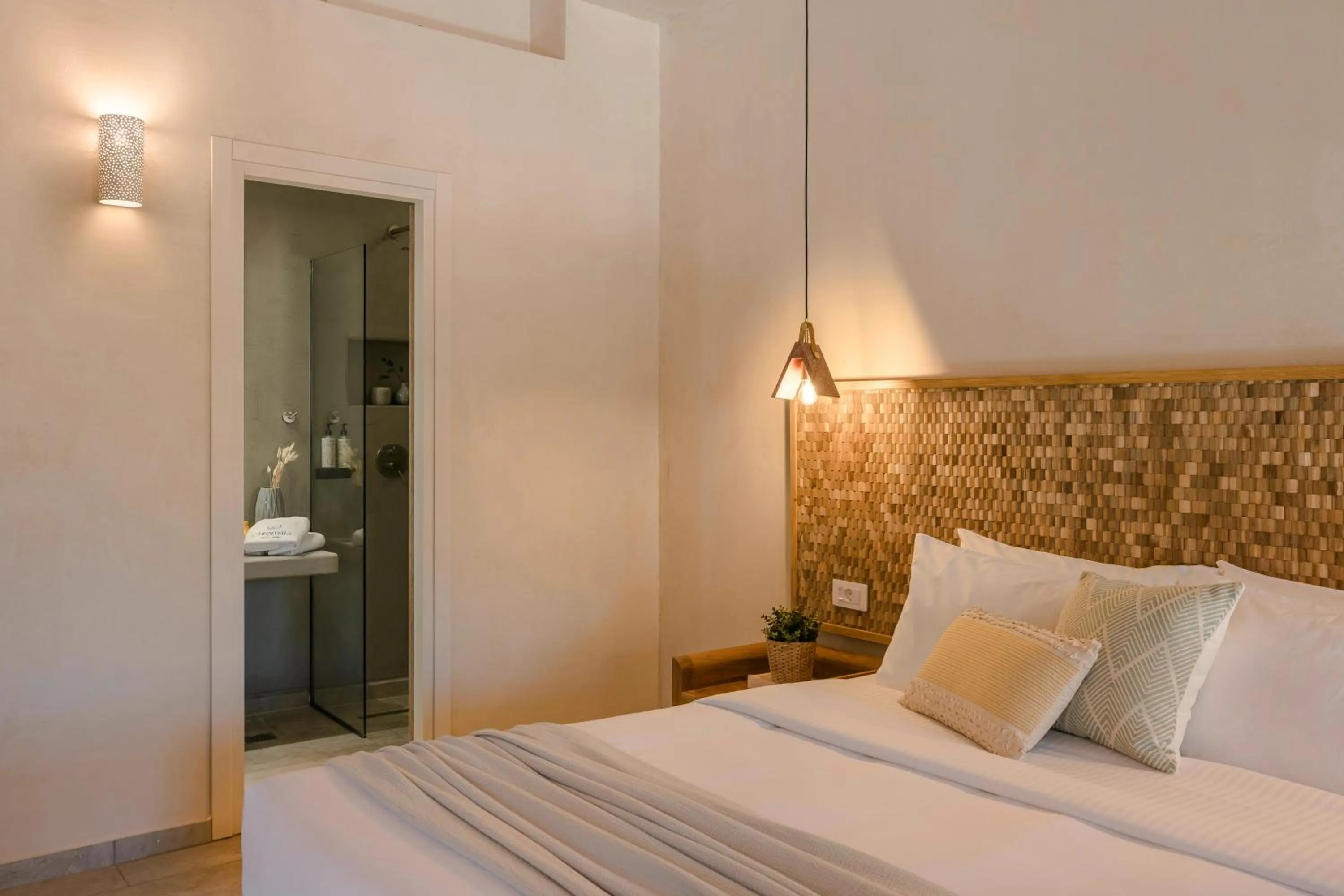 Bedroom, Bed in Chromata Assos Villas Kefalonia