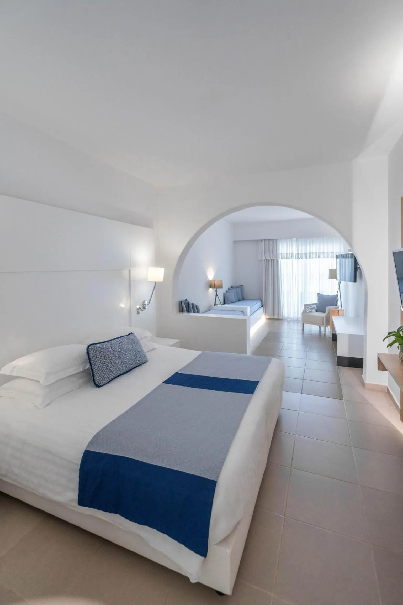 Bed in Aressana Spa Hotel & Suites - Small Luxury Hotels of the World