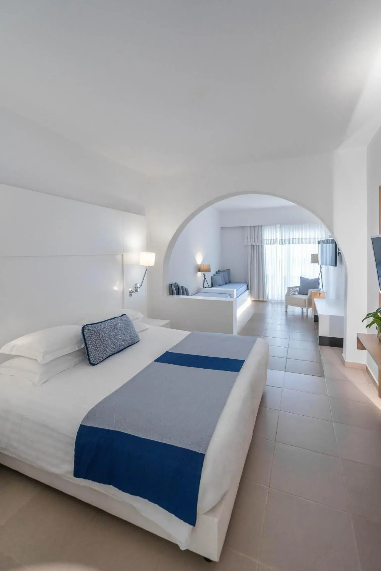 Bed in Aressana Spa Hotel & Suites - Small Luxury Hotels of the World Bed in Aressana Spa Hotel & Suites - Small Luxury Hotels of the World