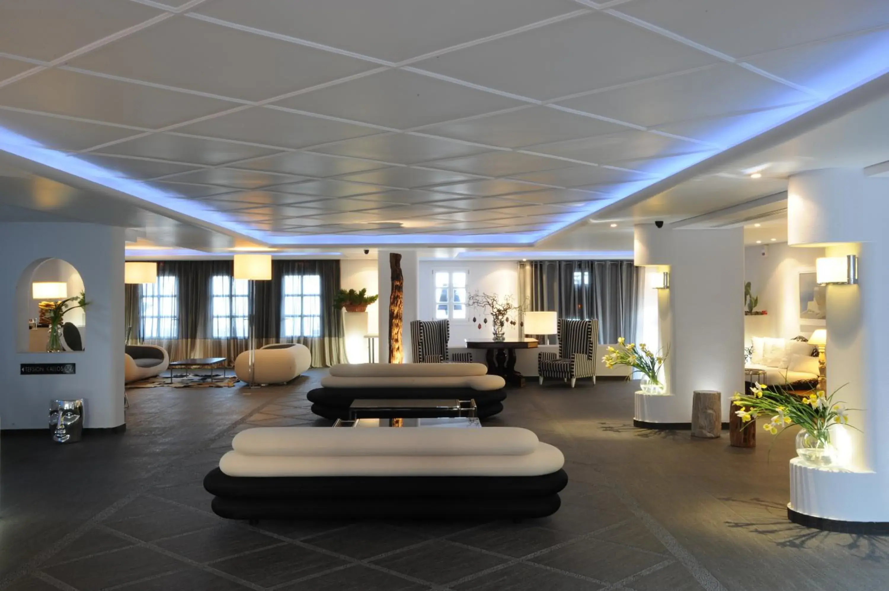 Living room in Aressana Spa Hotel & Suites - Small Luxury Hotels of the World Living room in Aressana Spa Hotel & Suites - Small Luxury Hotels of the World