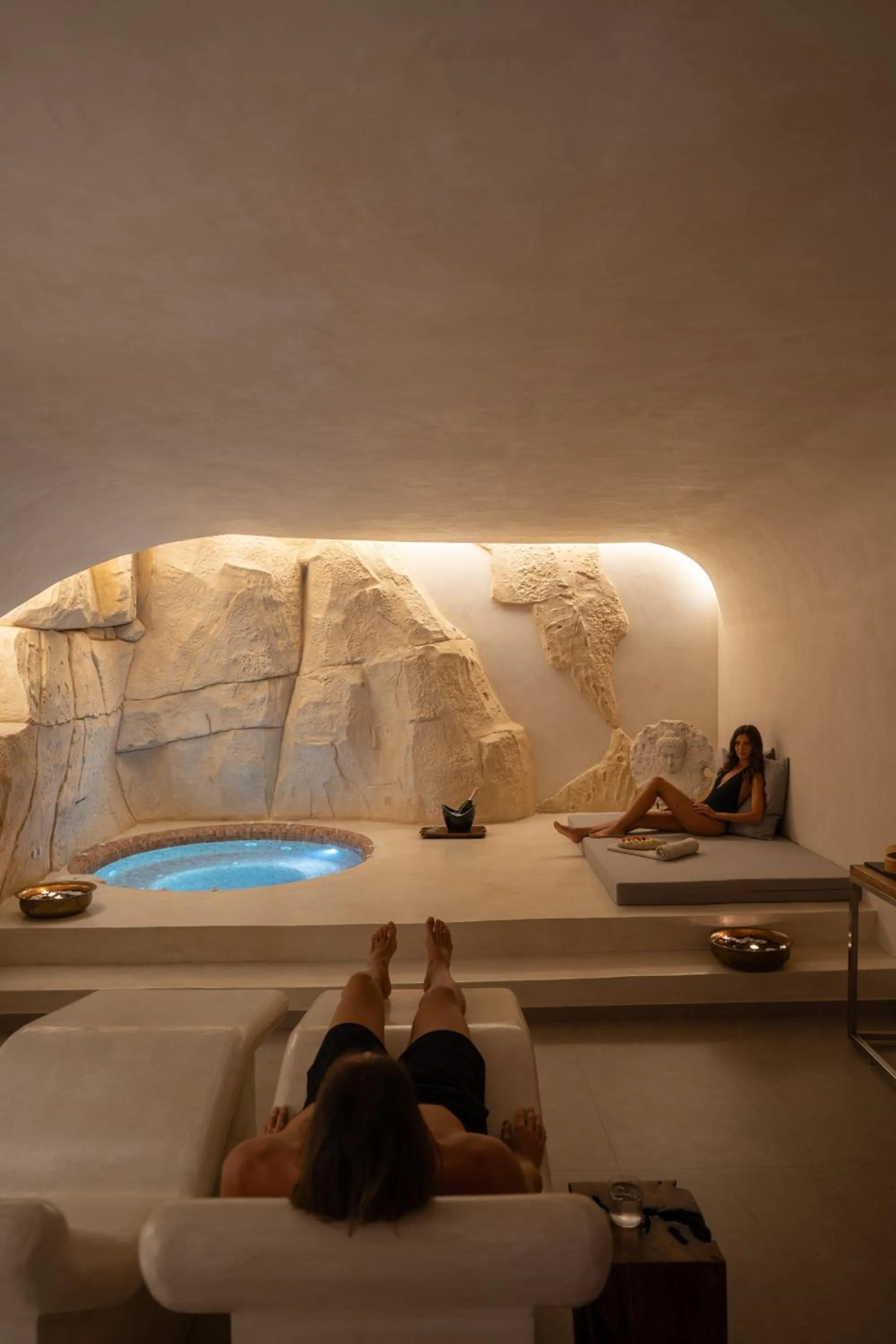 People in Aressana Spa Hotel & Suites - Small Luxury Hotels of the World