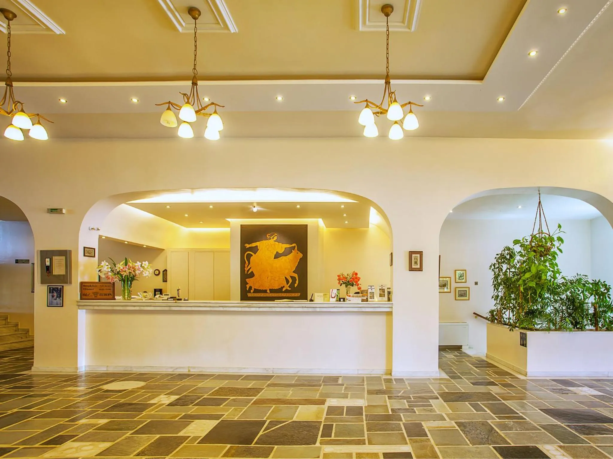 Lobby or reception in Hotel Europa Olympia