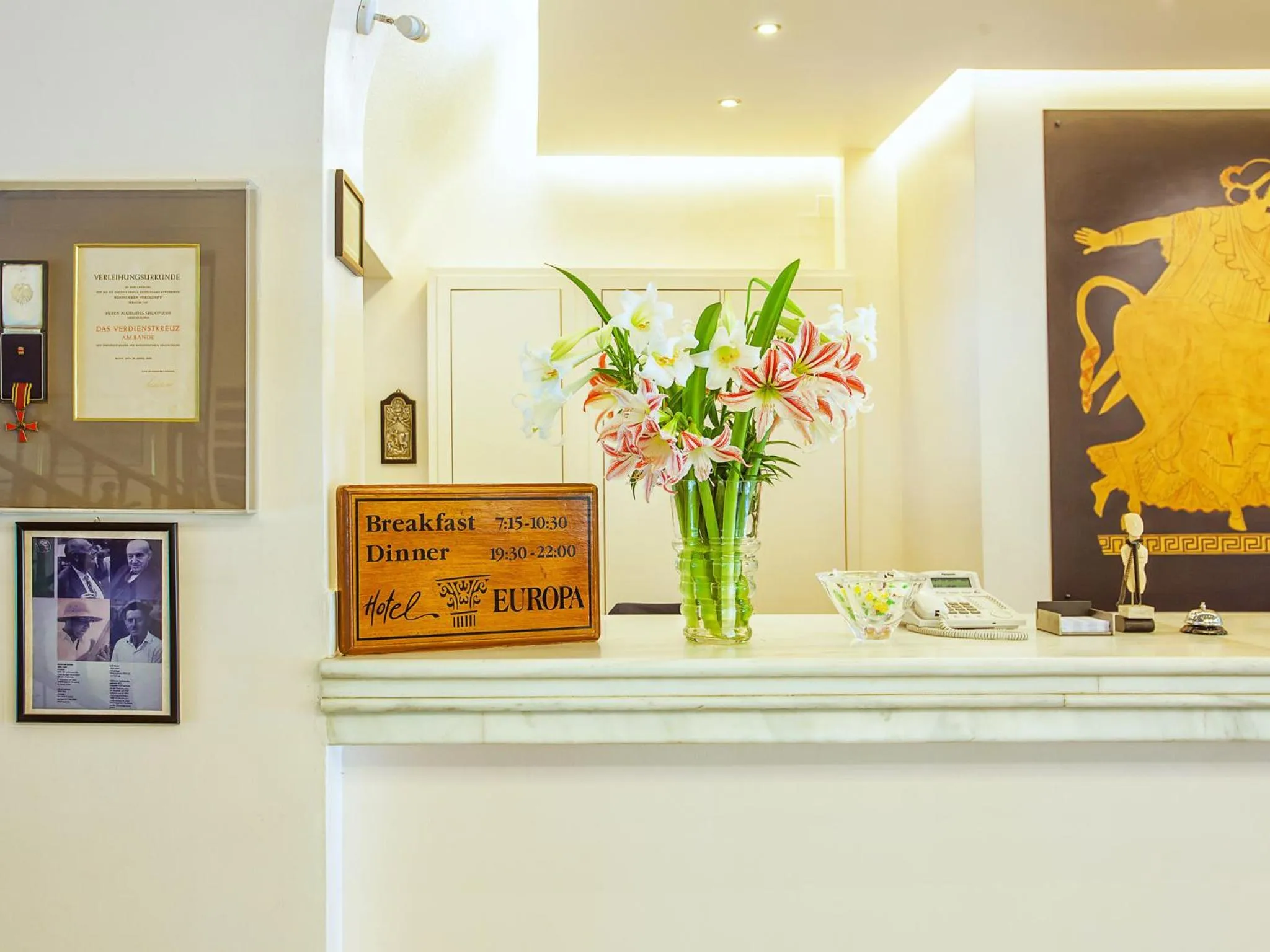 Lobby or reception in Hotel Europa Olympia