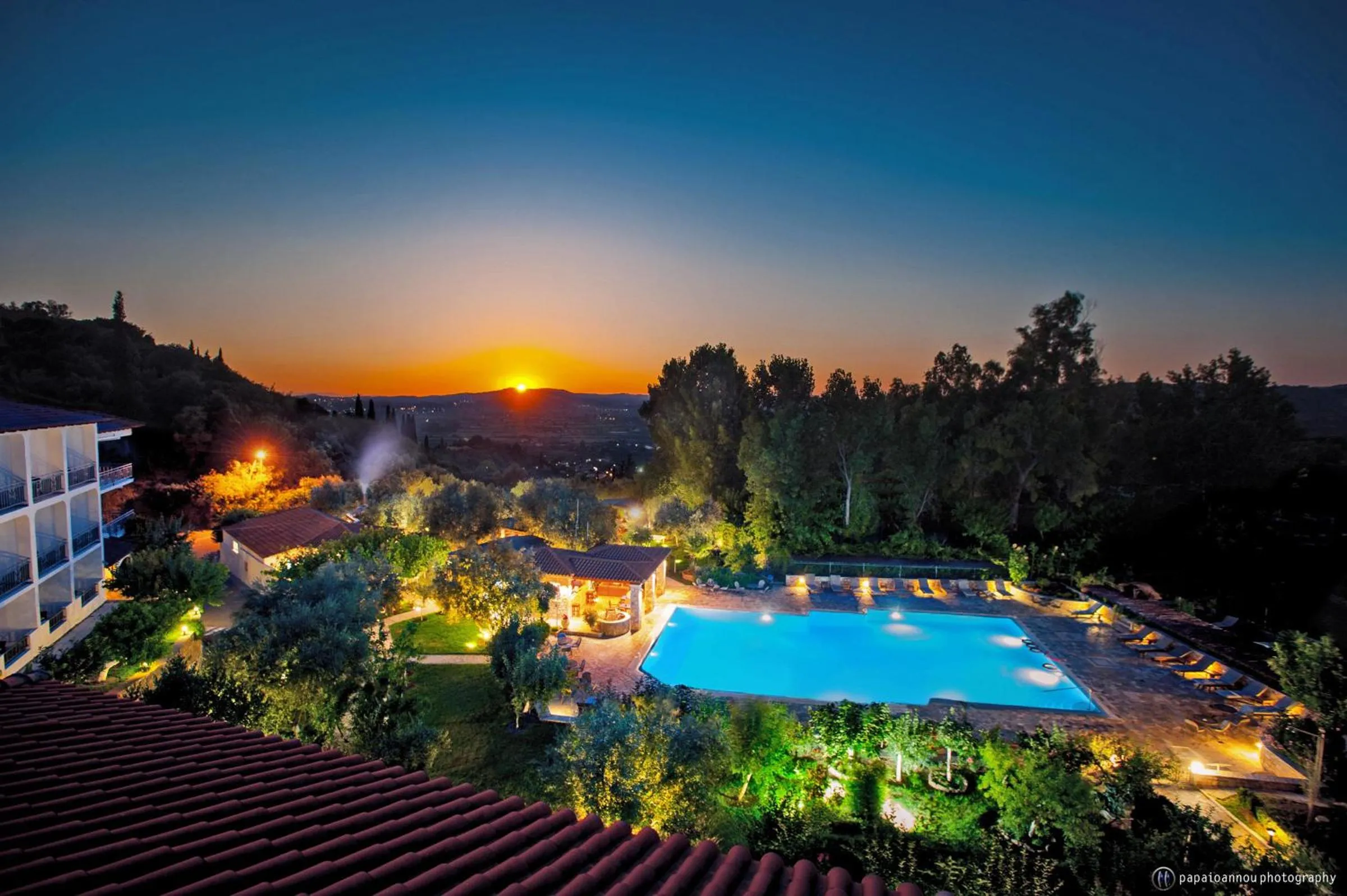 Pool view in Hotel Europa Olympia