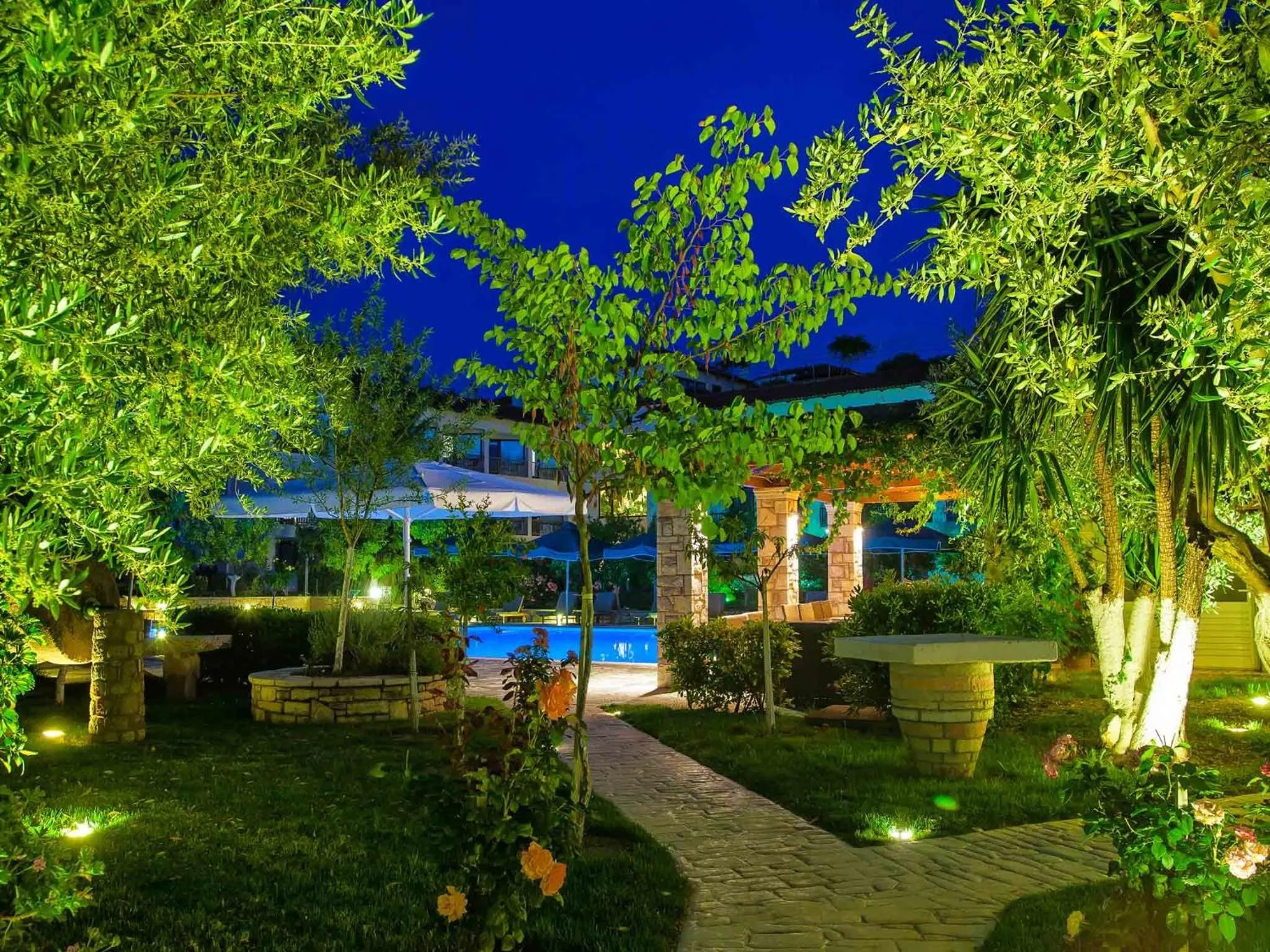 Garden in Hotel Europa Olympia