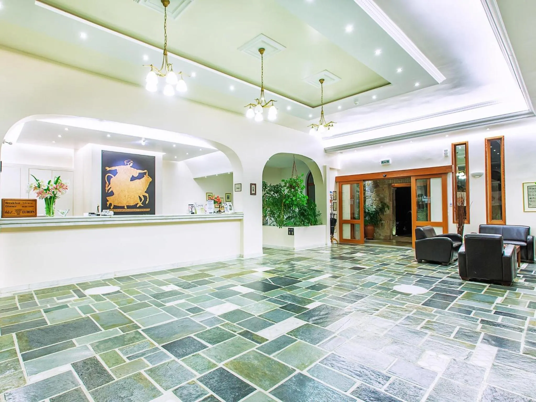 Lobby or reception in Hotel Europa Olympia