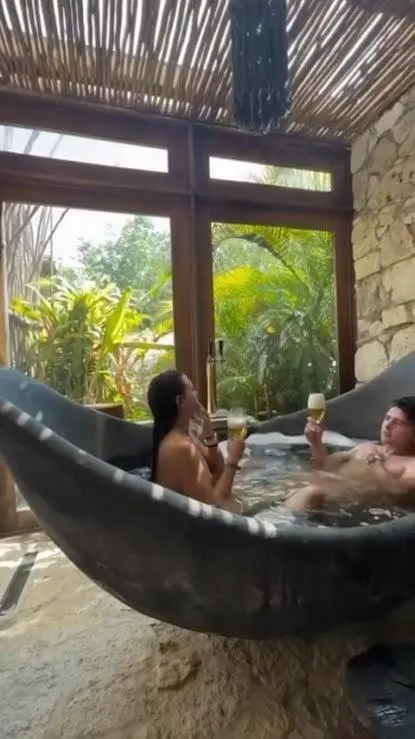 Hot Tub in CervecerIa Tulum Boutique Hotel & Beer Spa