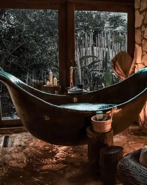 Hot Tub in CervecerIa Tulum Boutique Hotel & Beer Spa