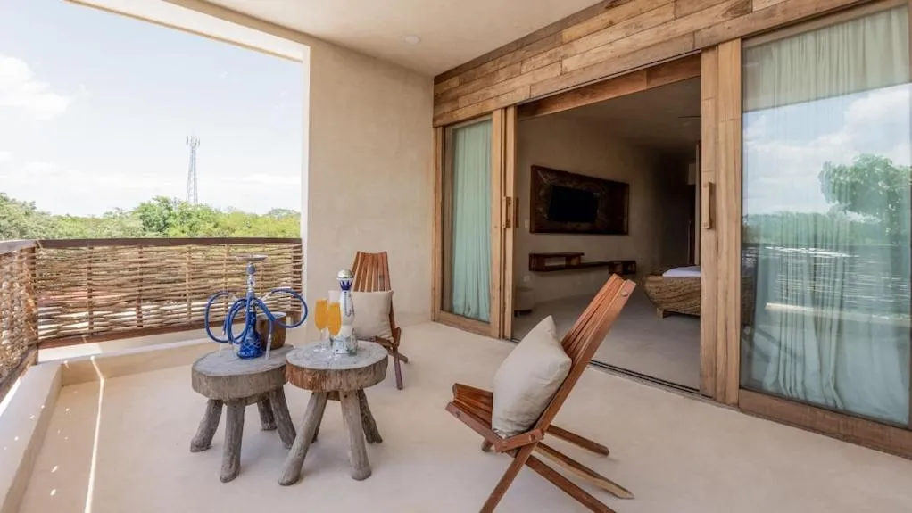 Balcony/Terrace in CervecerIa Tulum Boutique Hotel & Beer Spa