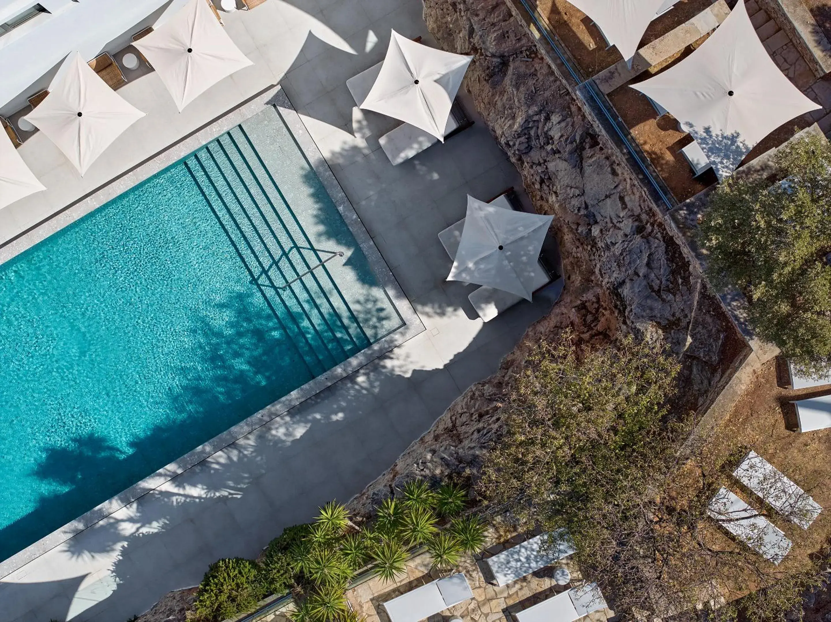 Pool view in Vouliagmeni Suites Pool view in Vouliagmeni Suites