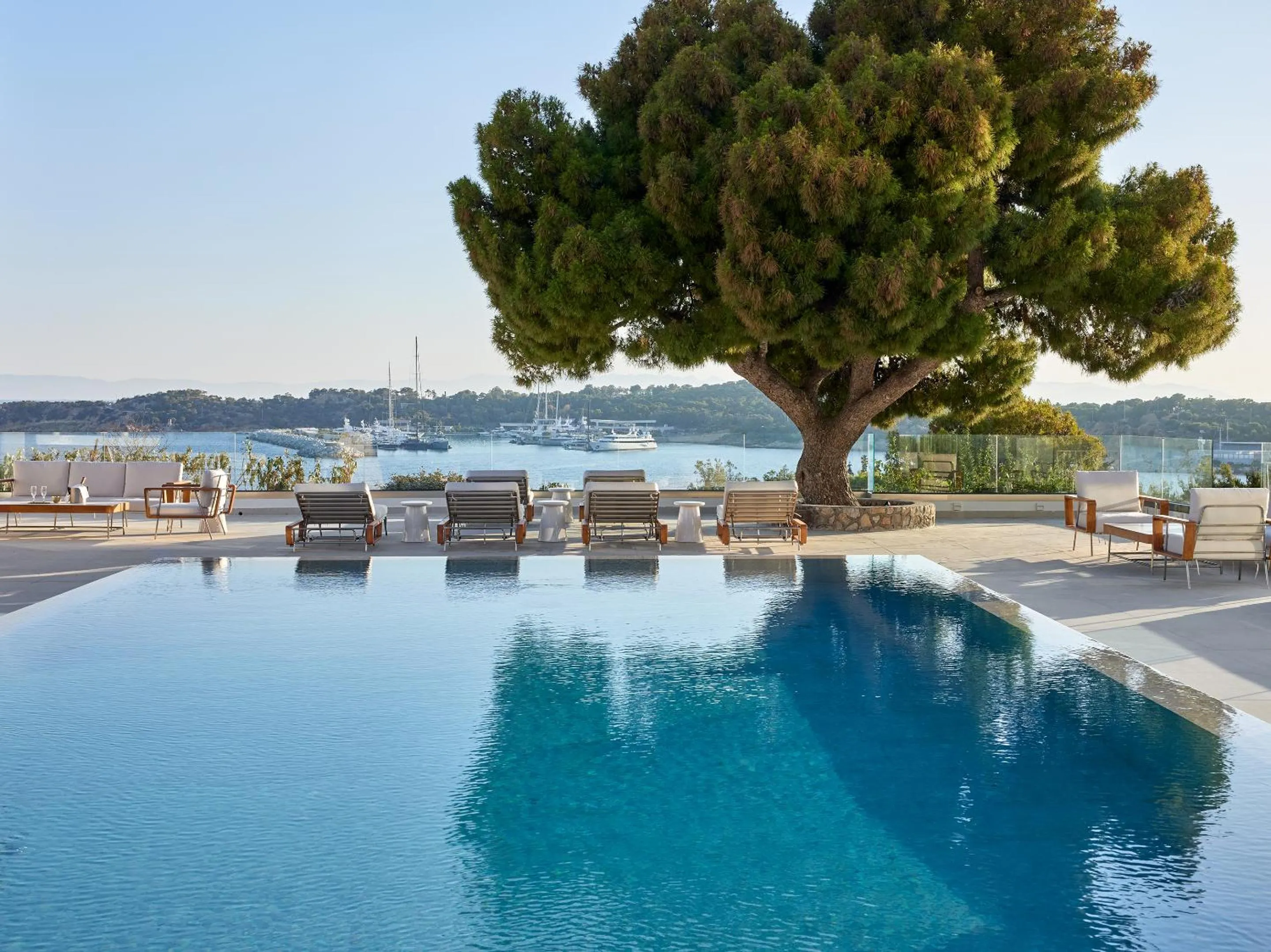 Swimming pool in Vouliagmeni Suites