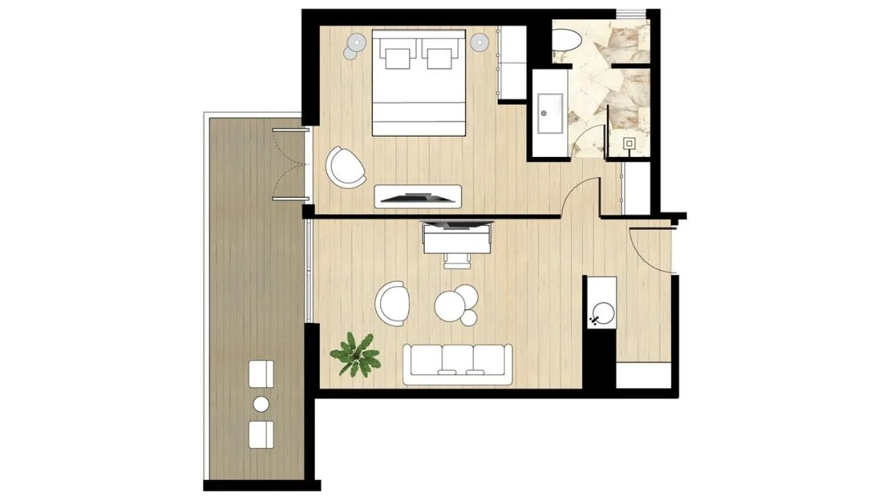 Floor plan in The Roc Club, A Grecotel Hotel to Live