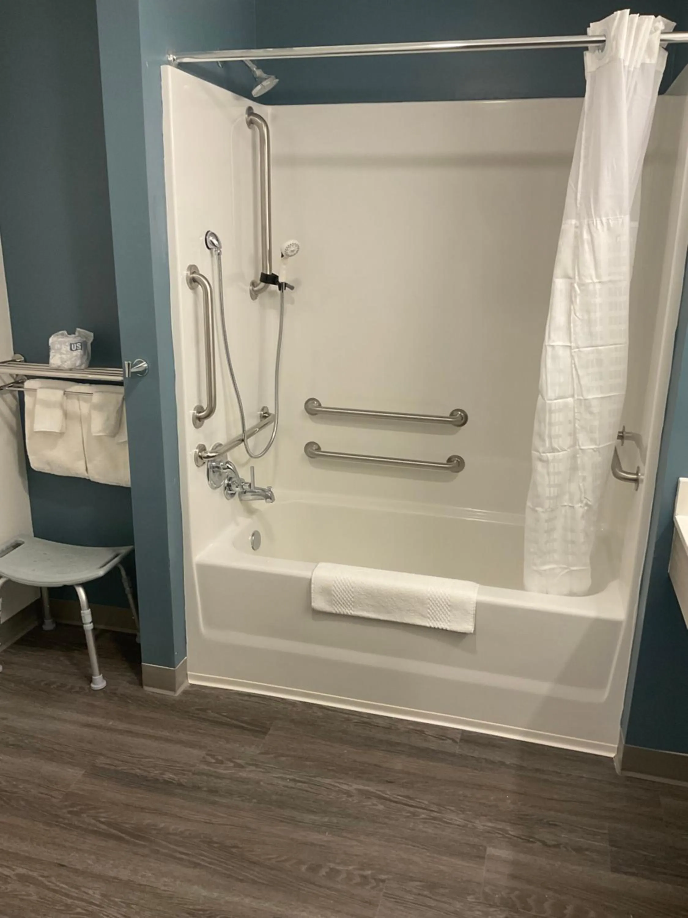 Shower in WoodSpring Suites Hermitage - Nashville Airport