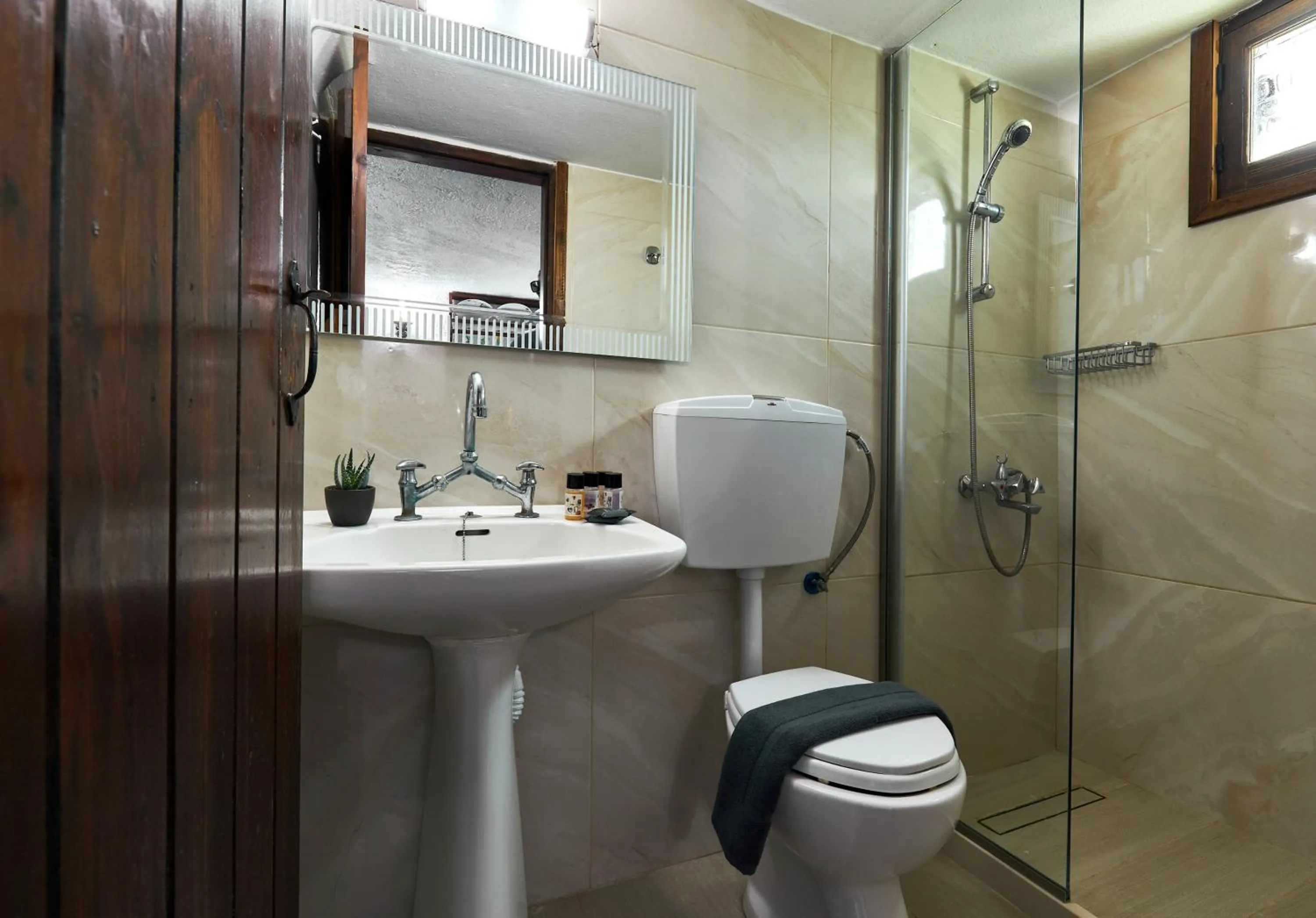 Shower in Mila Malia Studios Hotel