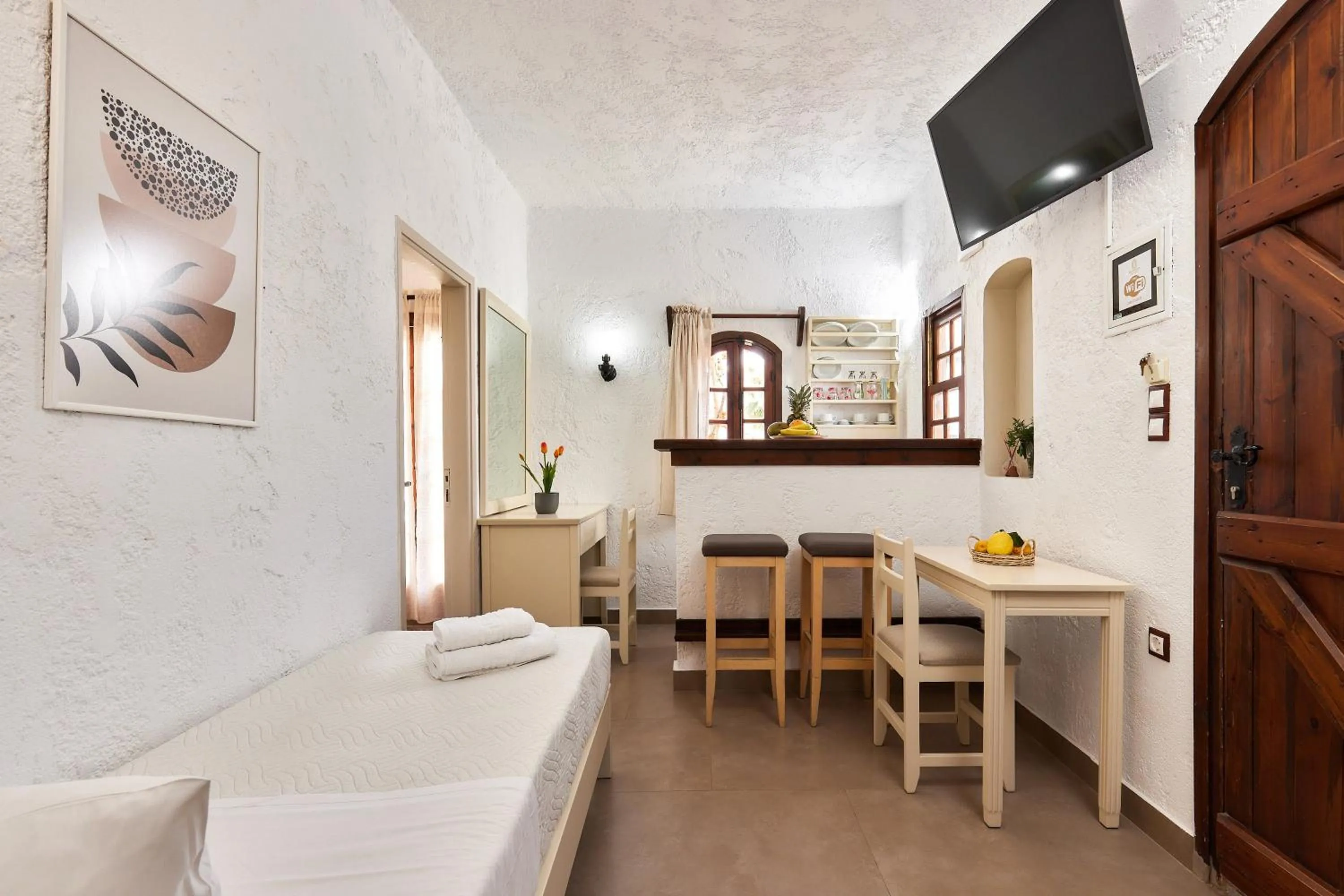 Bedroom in Mila Malia Studios Hotel