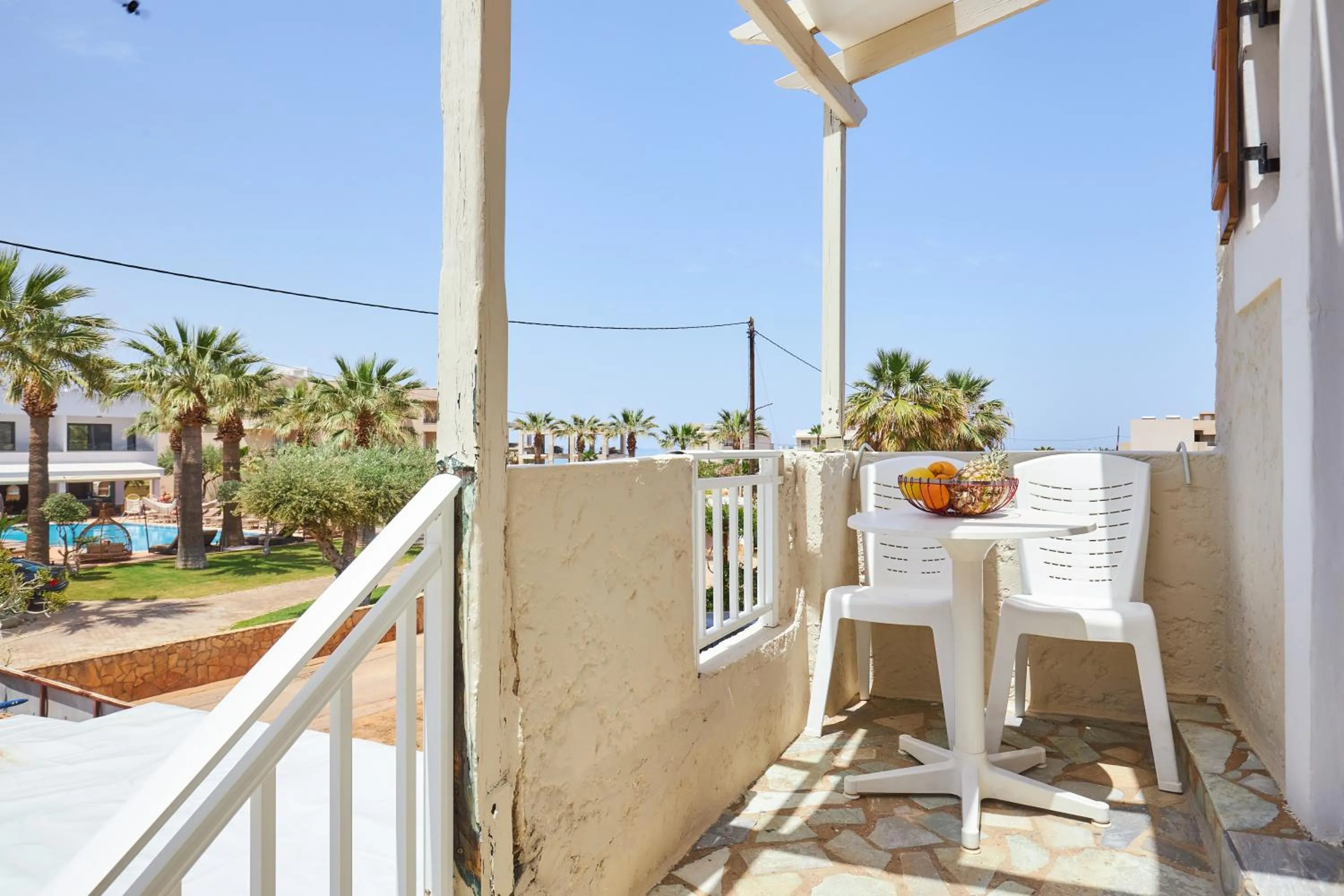 Balcony/Terrace in Mila Malia Studios Hotel