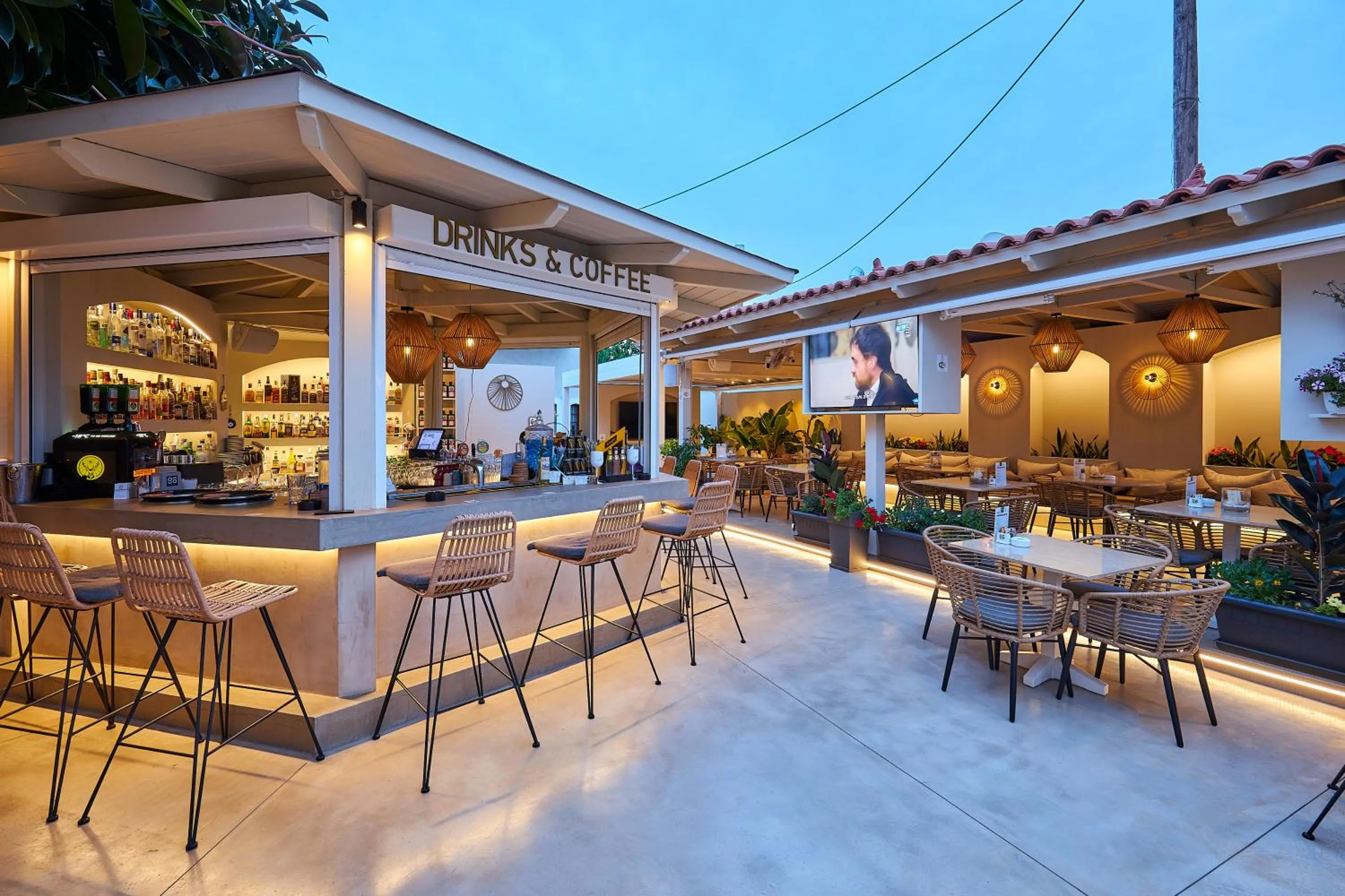 Lounge or bar in Mila Malia Studios Hotel