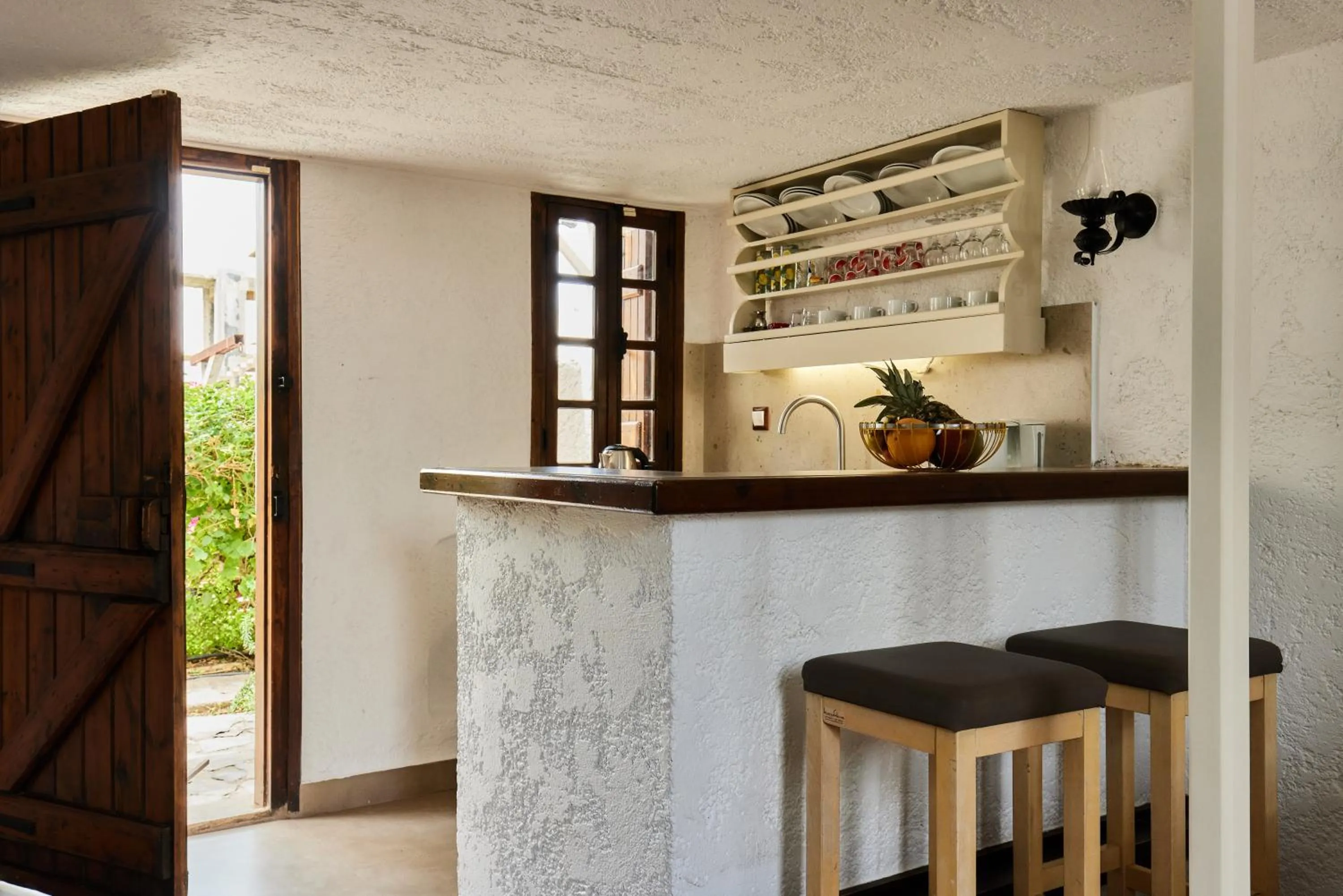 kitchen in Mila Malia Studios Hotel
