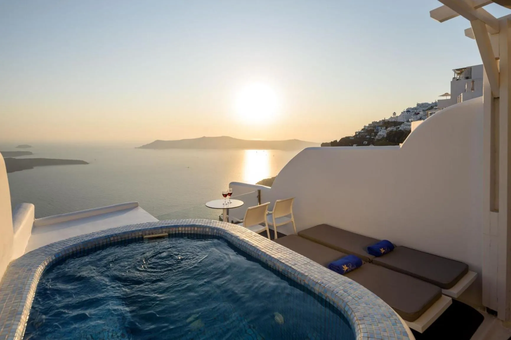 Sunset in Pegasus Suites & Spa