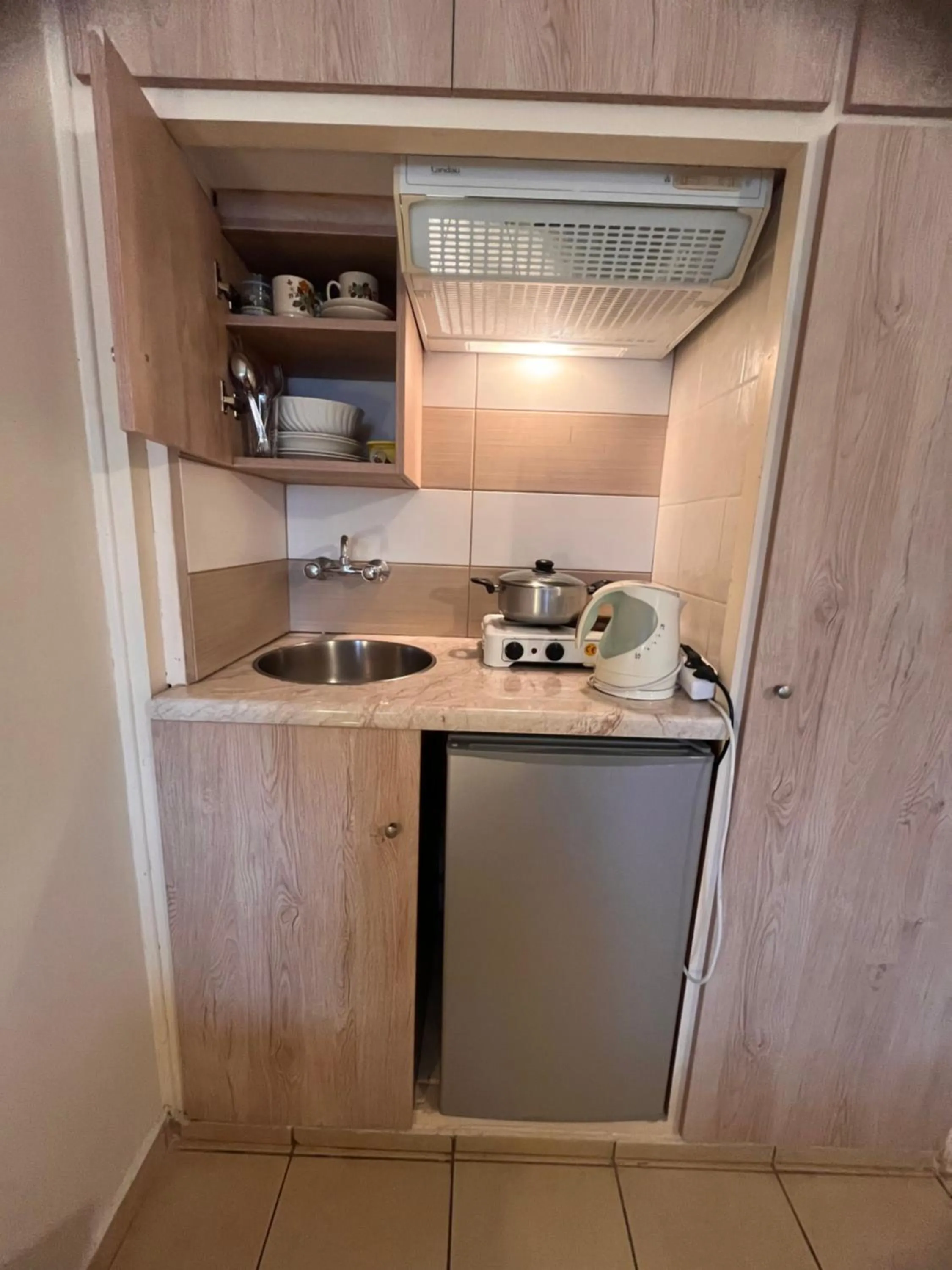 Kitchen or kitchenette in Isidora Hotel