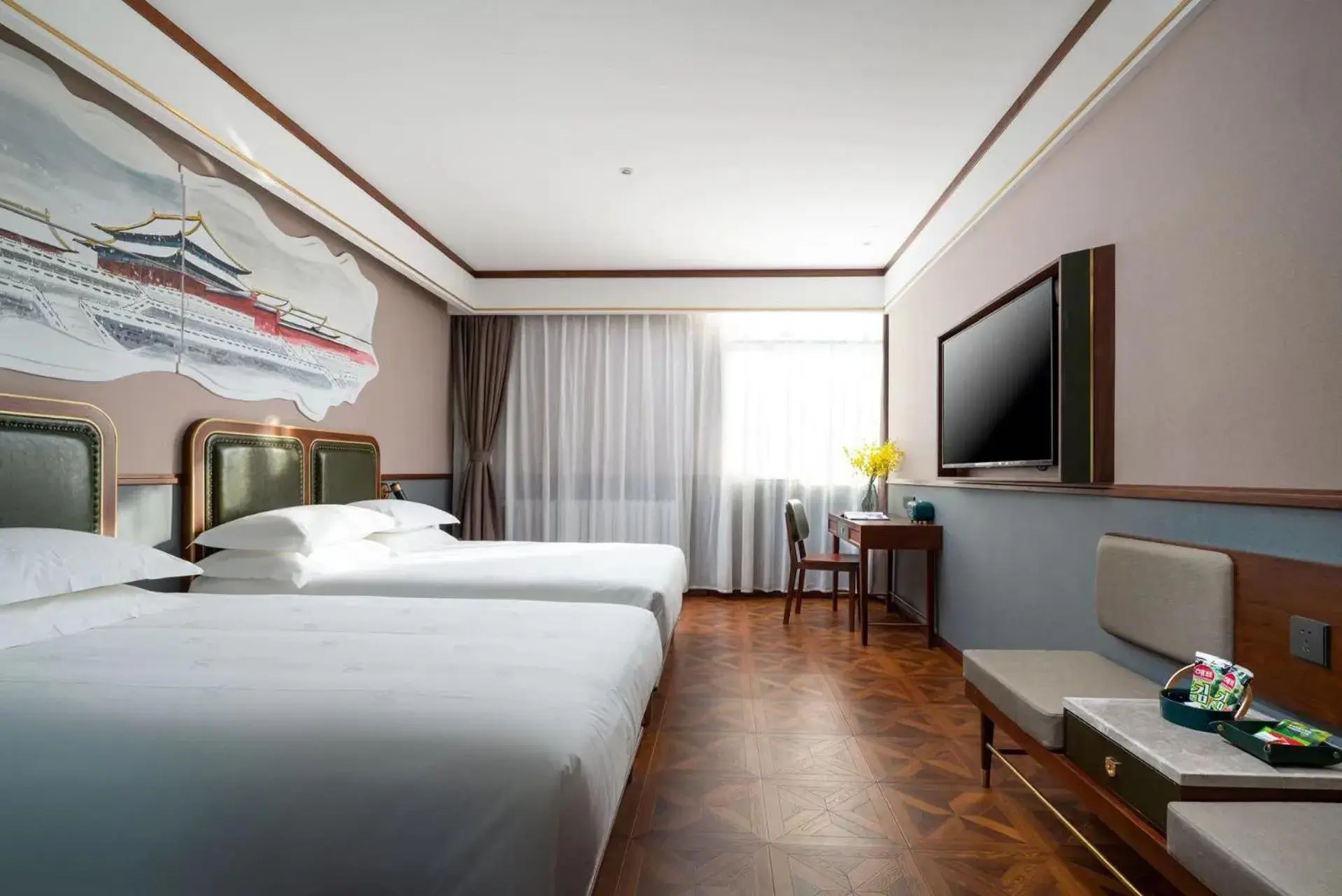 Executive Twin Room in Nostalgia S Hotel Beijing Xidan Financial Street Store Executive Twin Room in Nostalgia S Hotel Beijing Xidan Financial Street Store