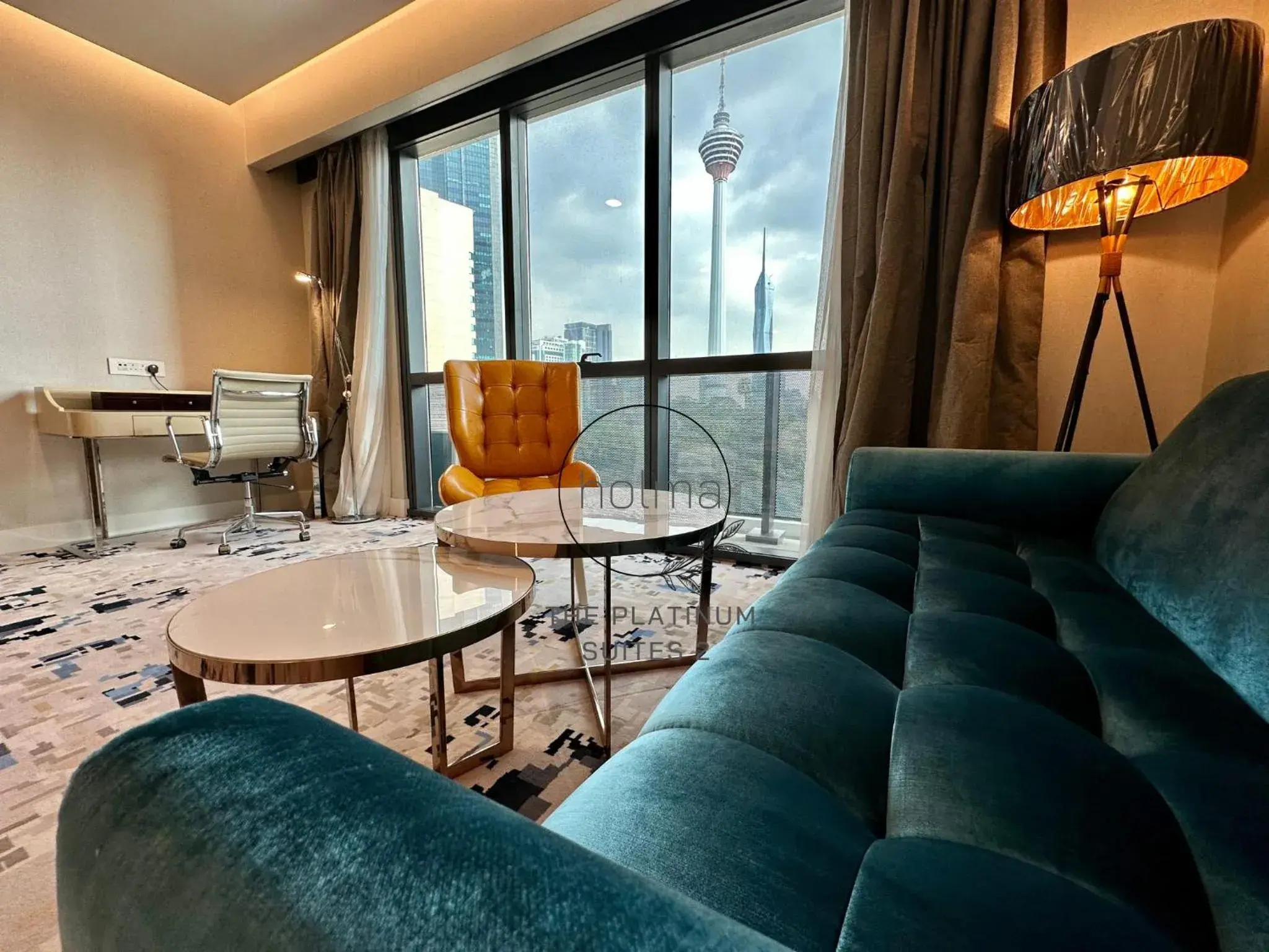 Seating area in The Platinum 2 Kuala Lumpur by HOLMA Seating area in The Platinum 2 Kuala Lumpur by HOLMA