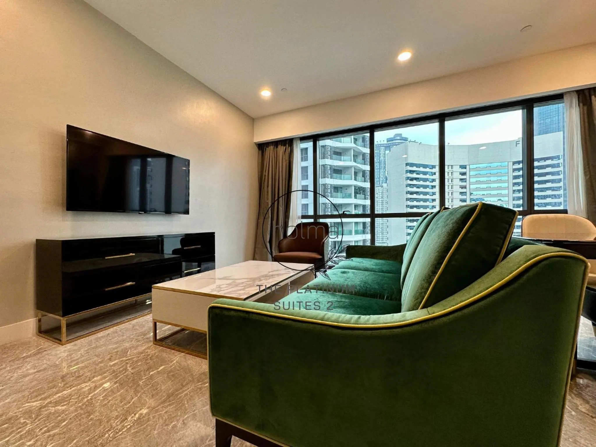 Living room in The Platinum 2 Kuala Lumpur by HOLMA