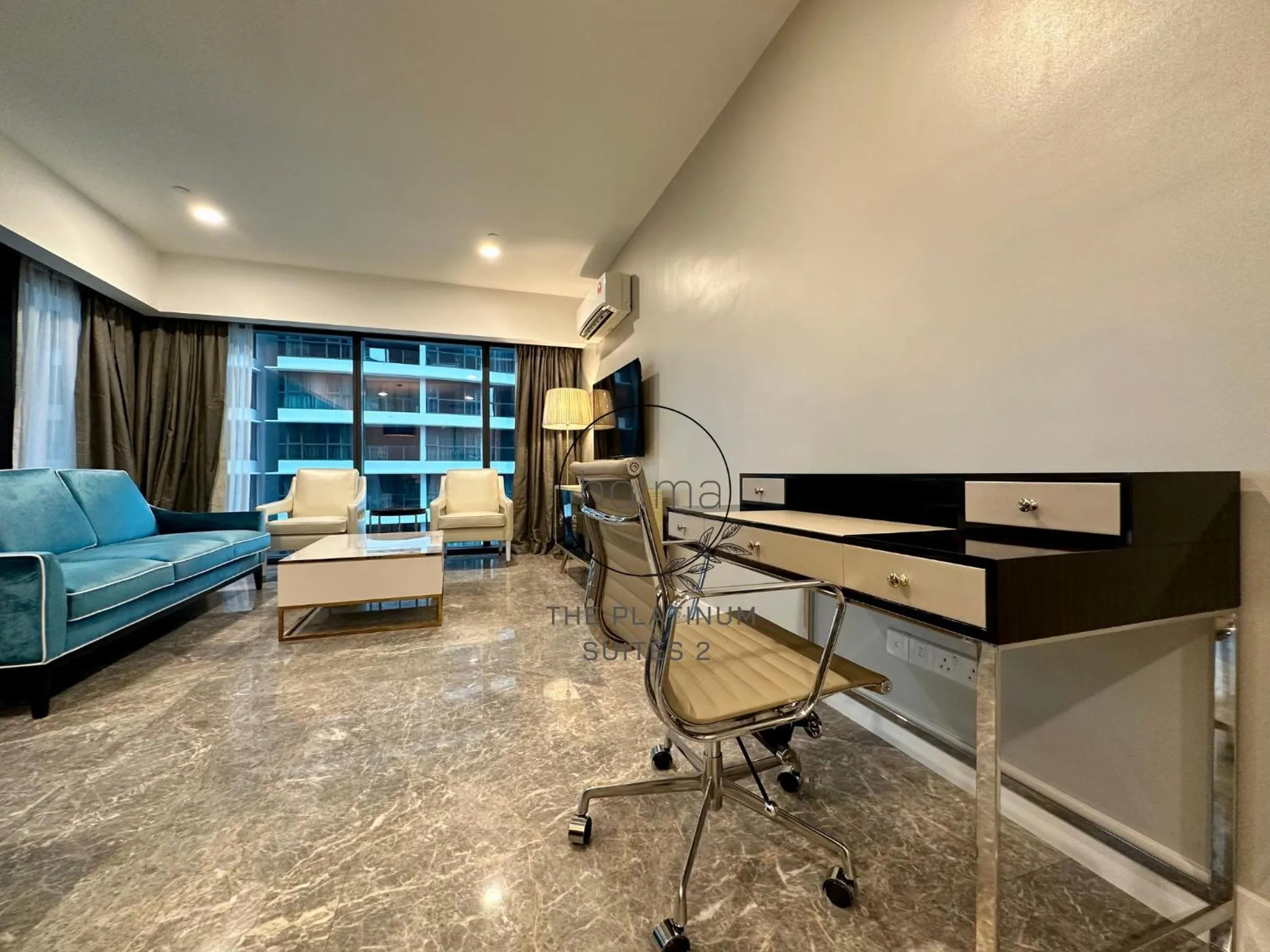 Living room in The Platinum 2 Kuala Lumpur by HOLMA