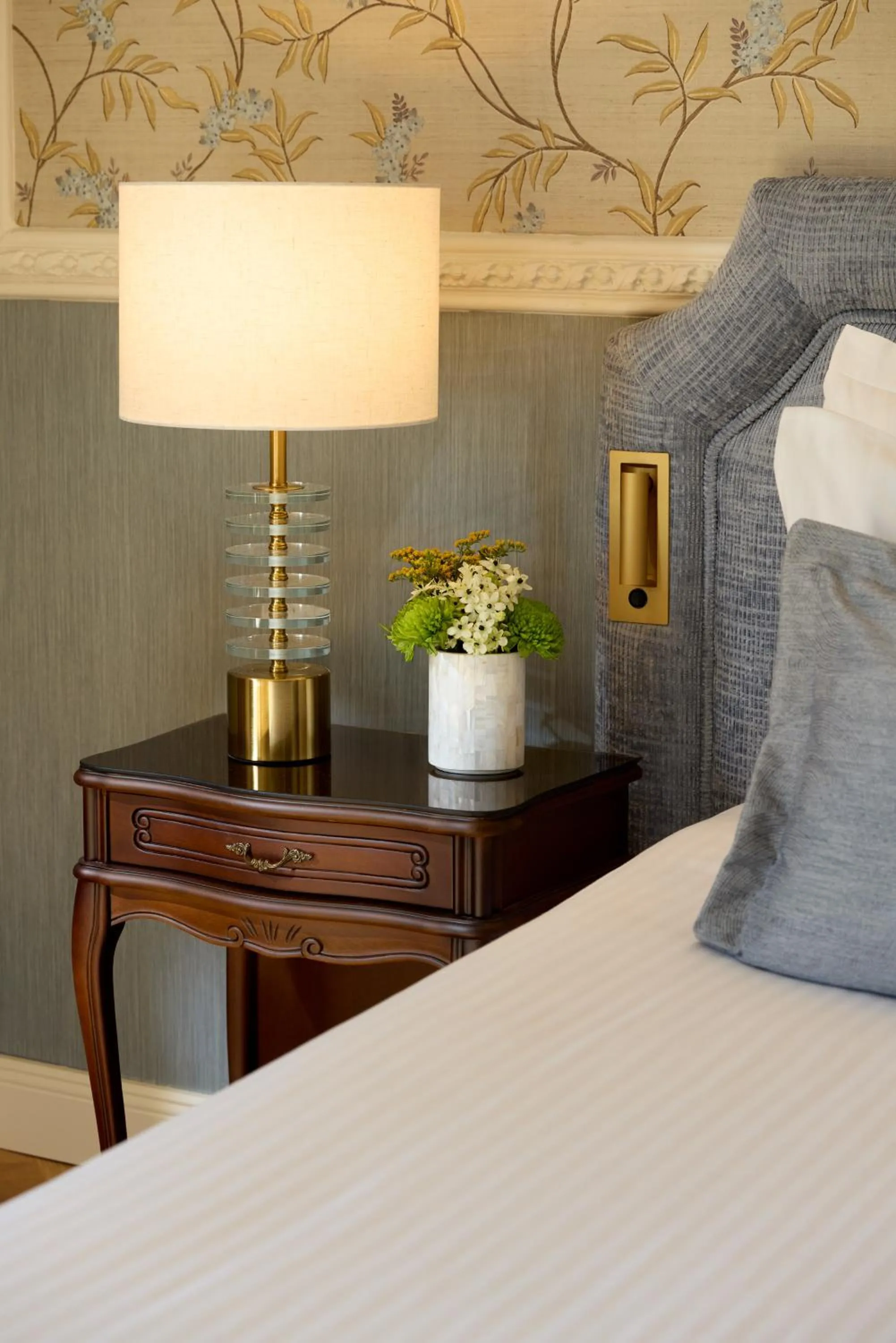 Decorative detail, Bed in Mediterranean Palace