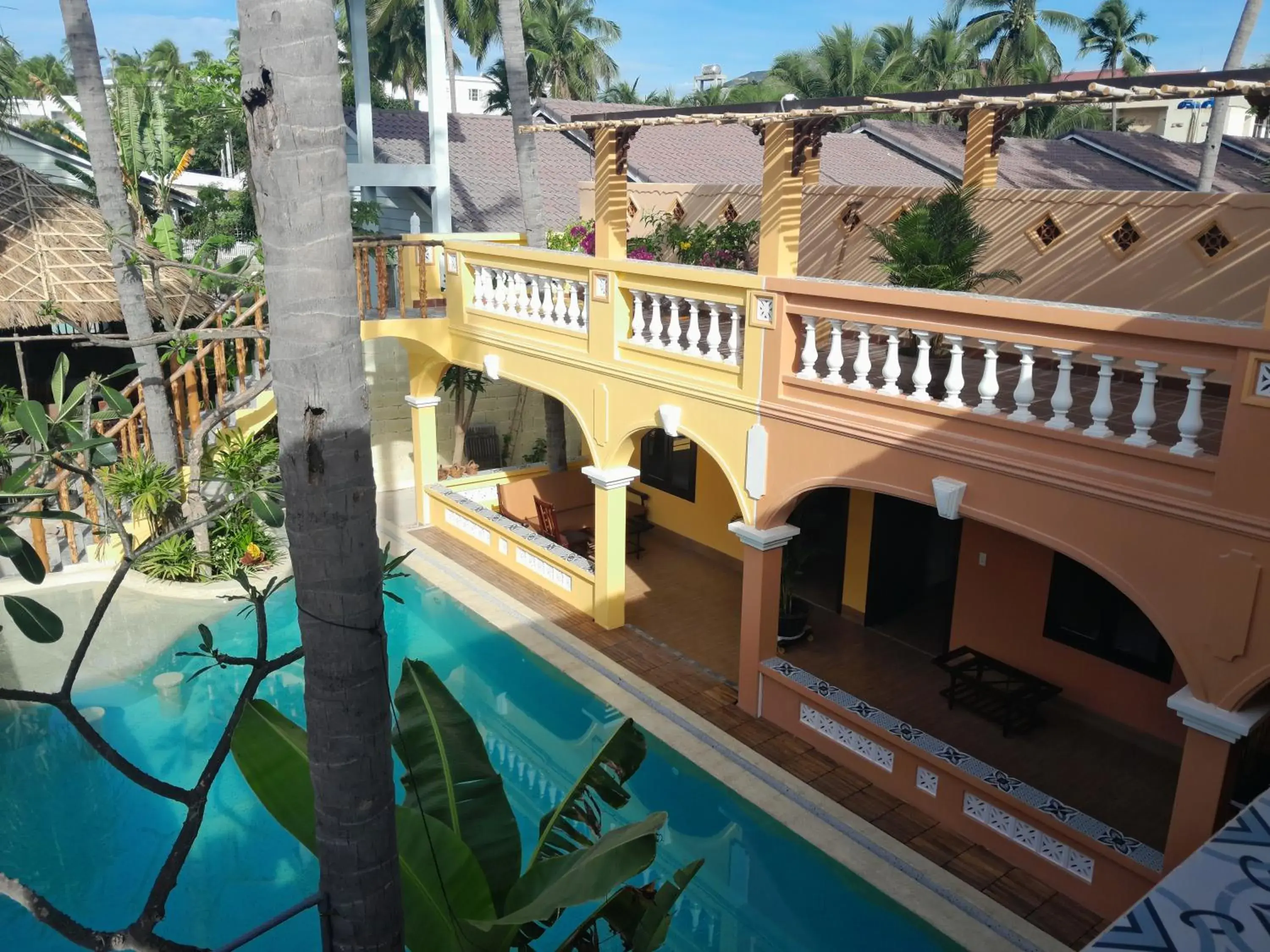 Pool view in Mi Nhon Em Hotel Muine Pool view in Mi Nhon Em Hotel Muine