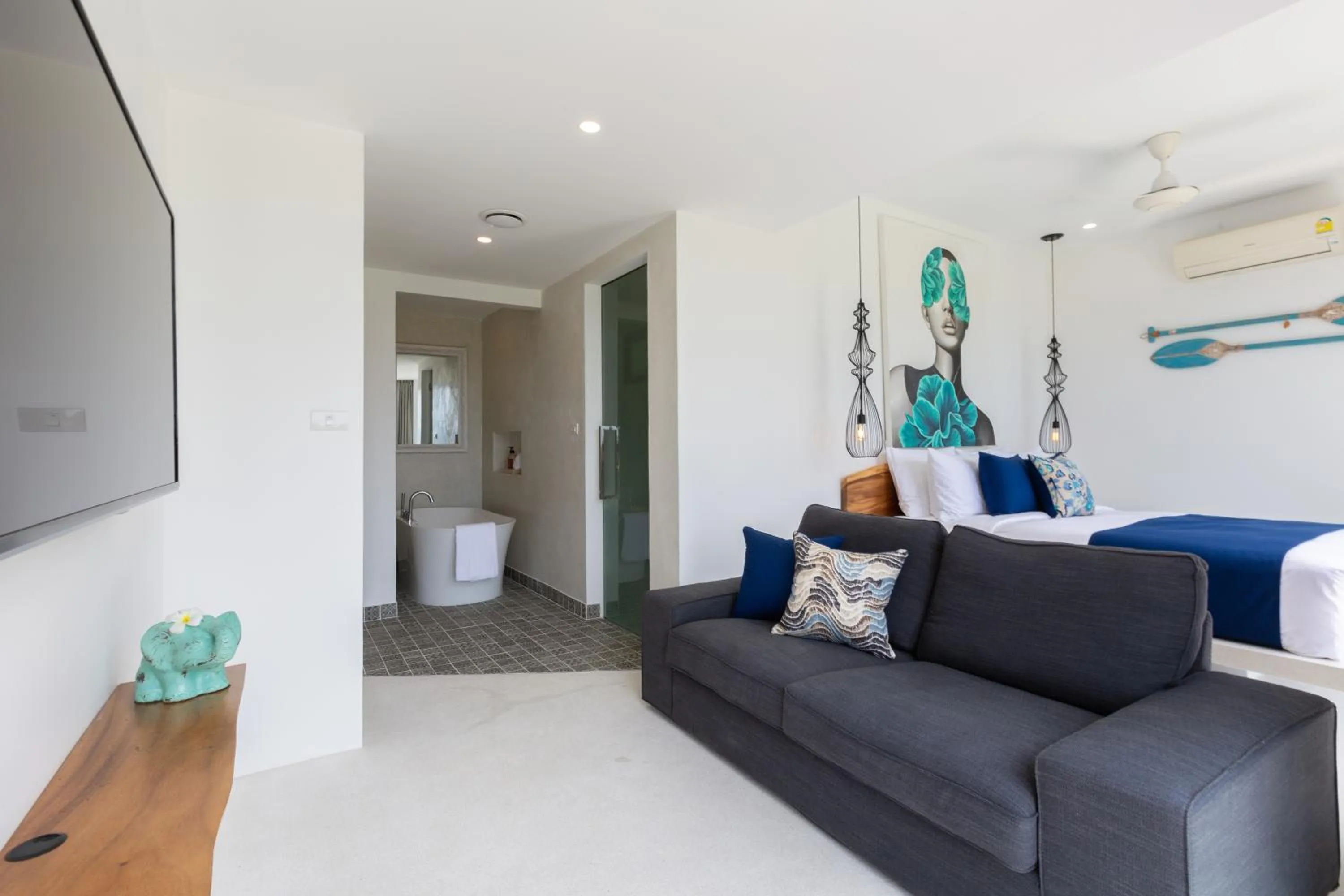 Living room in Zog Villas