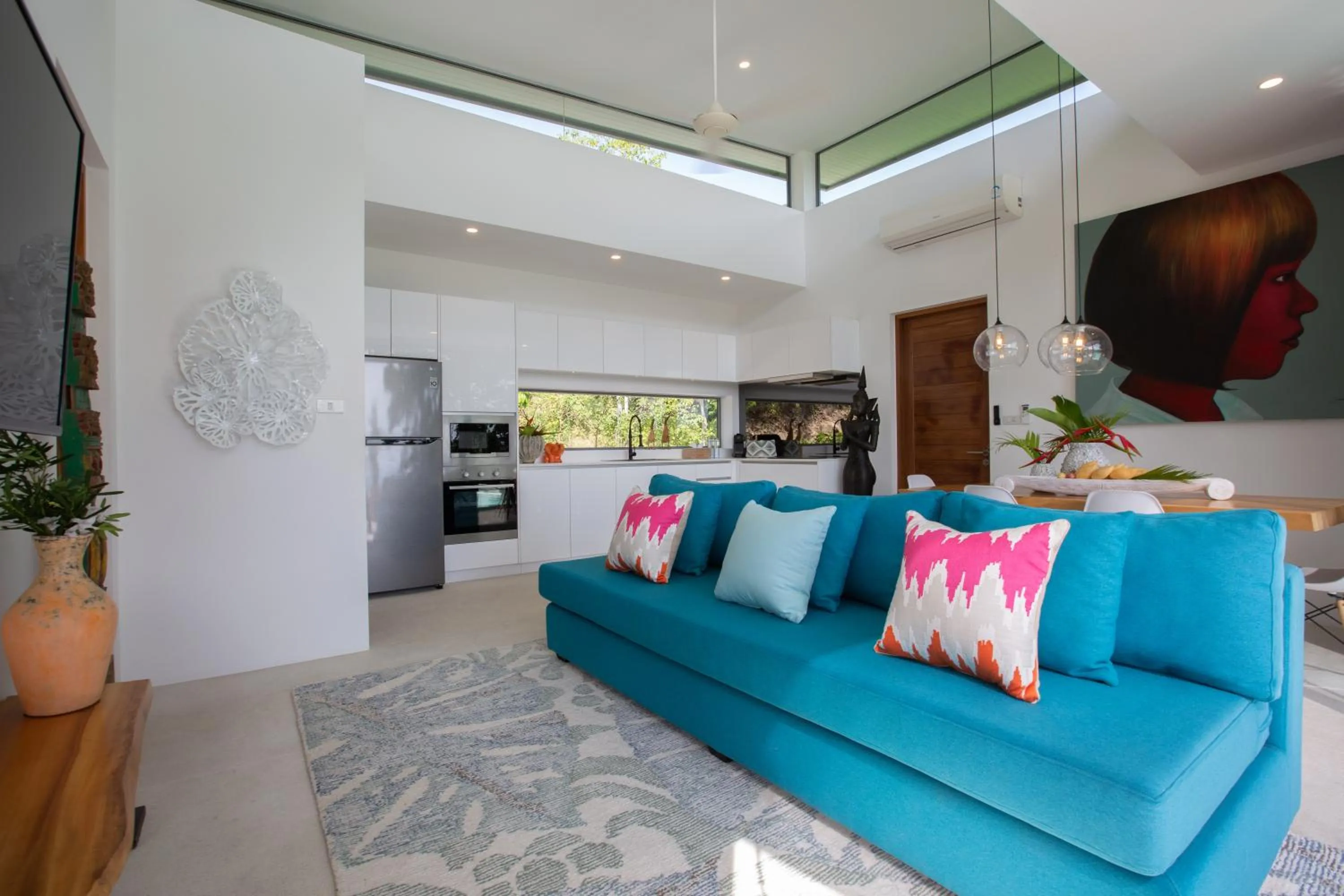 Seating area in Zog Villas