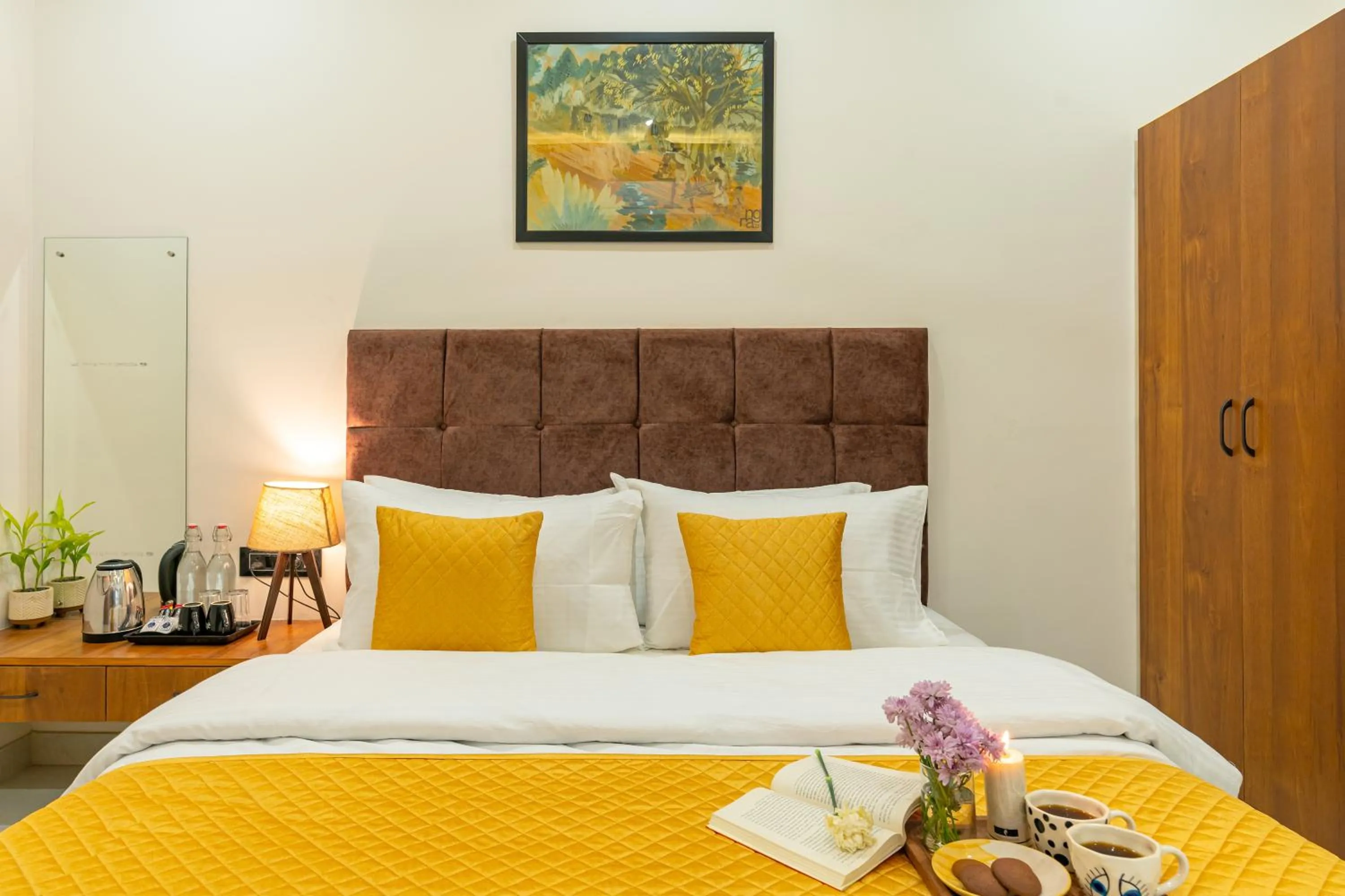 Bed in The Social Stays Jaipur formerly ArtBuzz